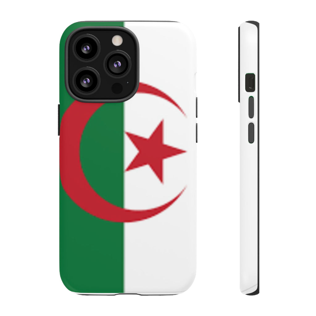 Algeria Flag Tough Phone Case — Protective Algeria Crescent & Star Design