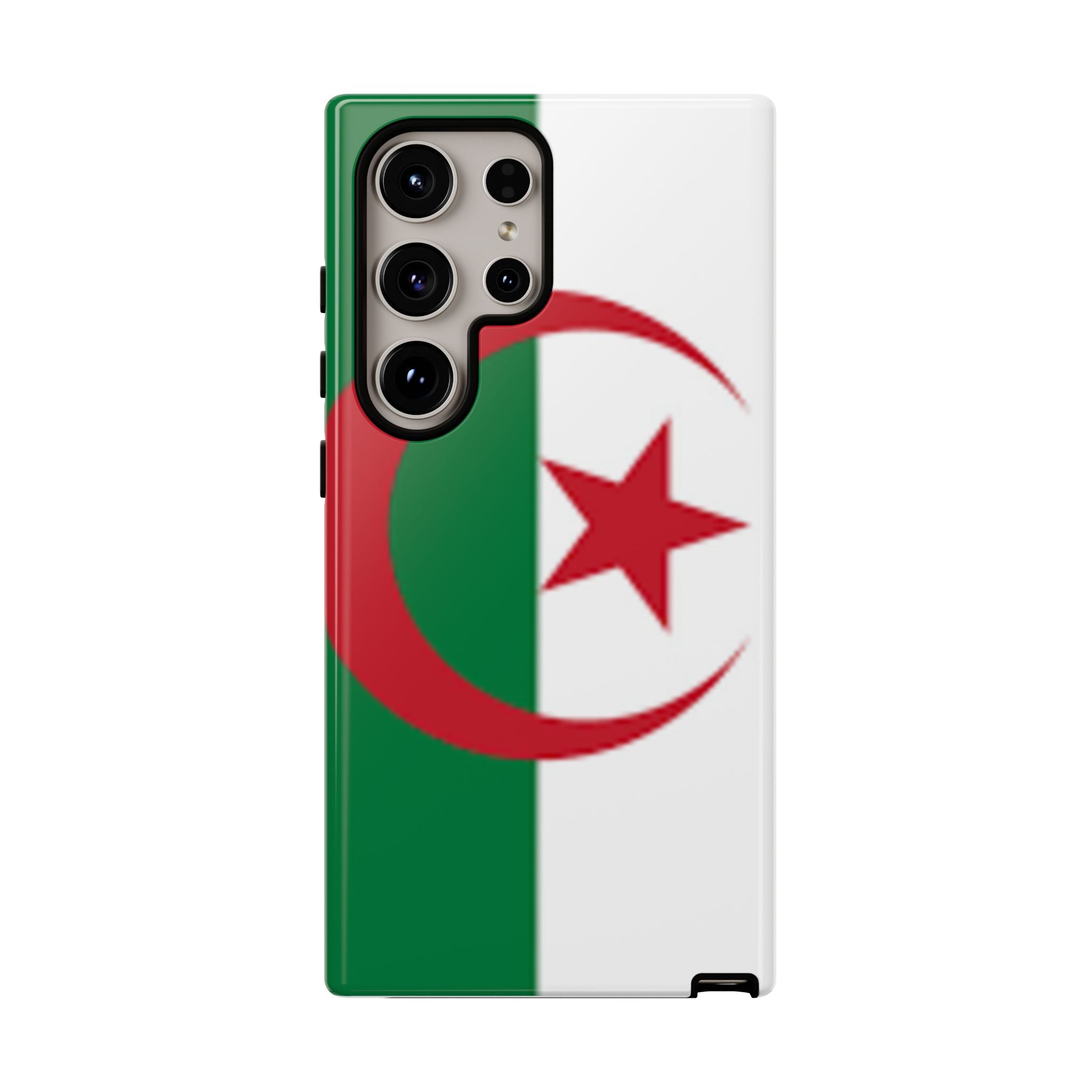 Algeria Flag Tough Phone Case — Protective Algeria Crescent & Star Design