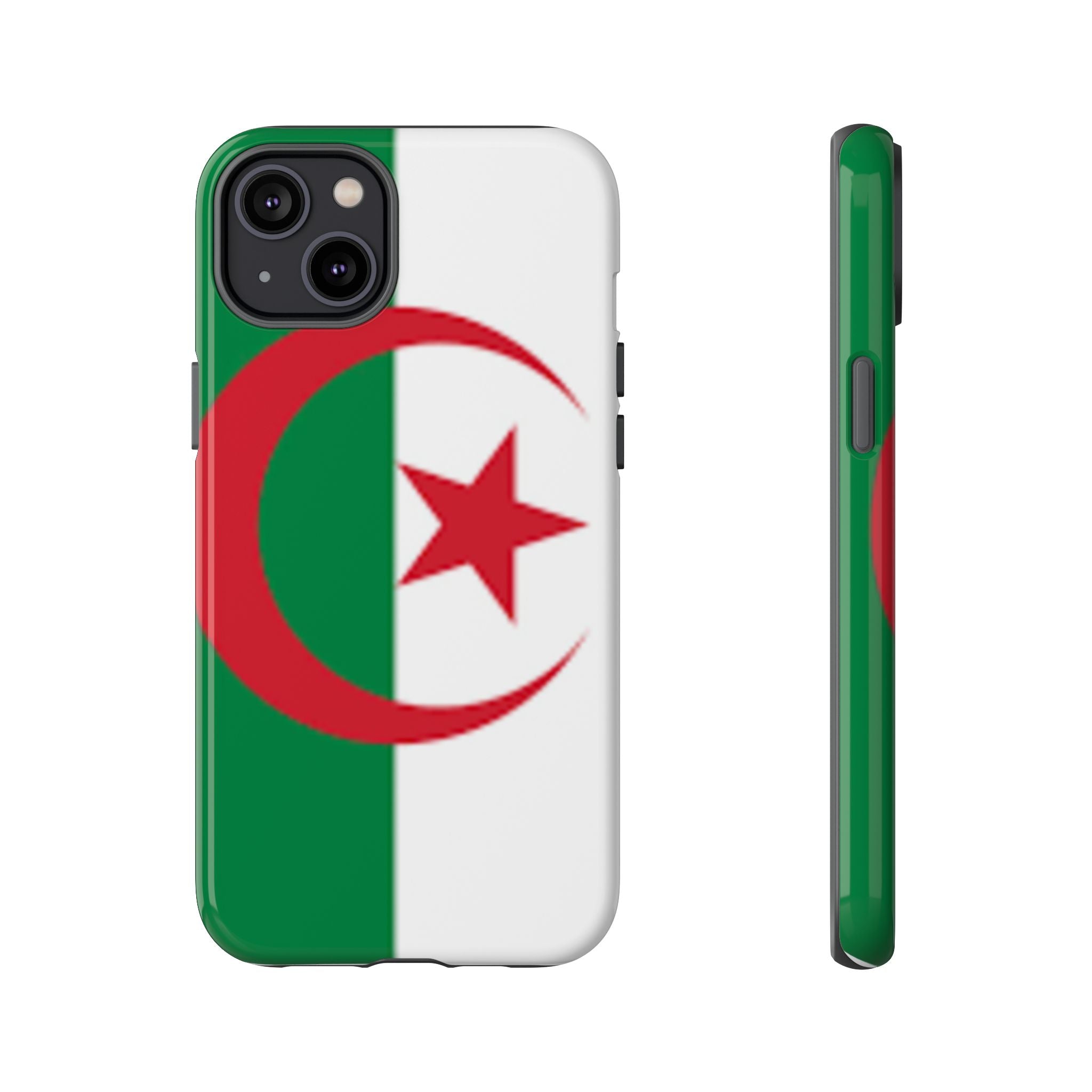 Algeria Flag Tough Phone Case — Protective Algeria Crescent & Star Design