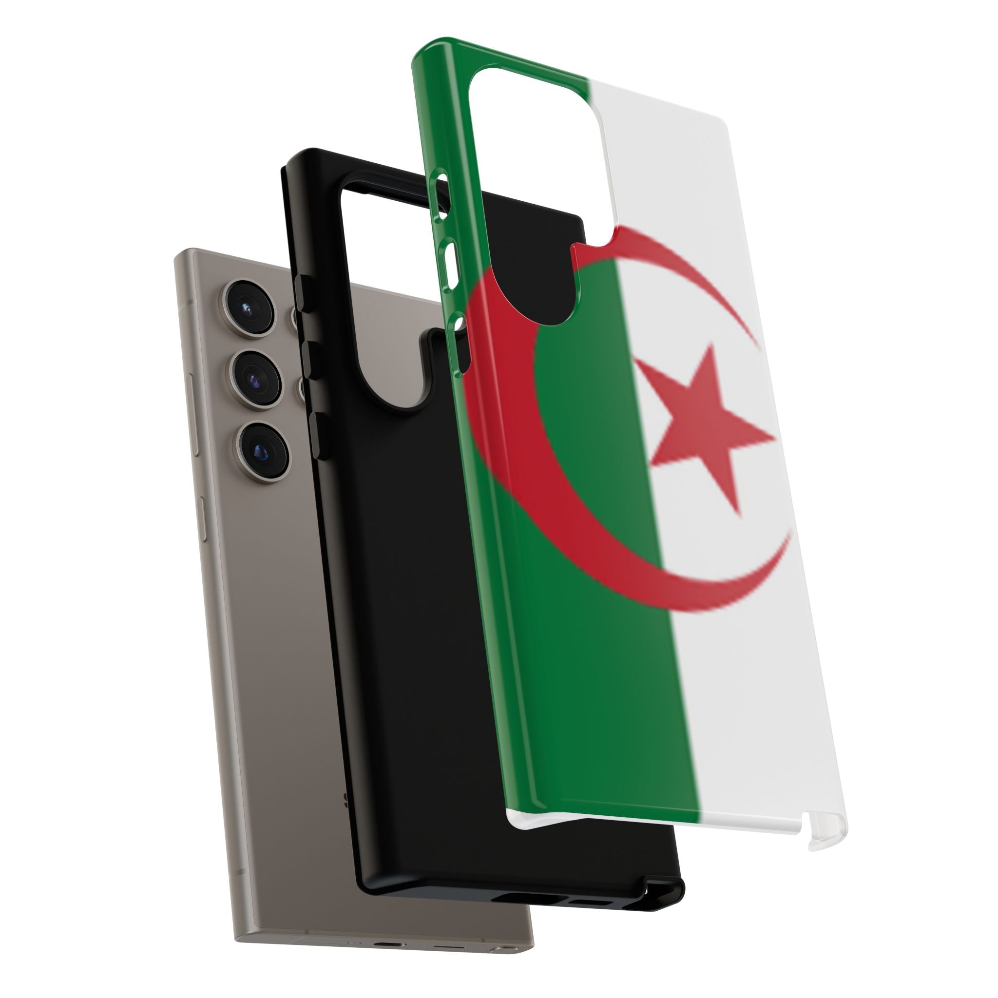 Algeria Flag Tough Phone Case — Protective Algeria Crescent & Star Design