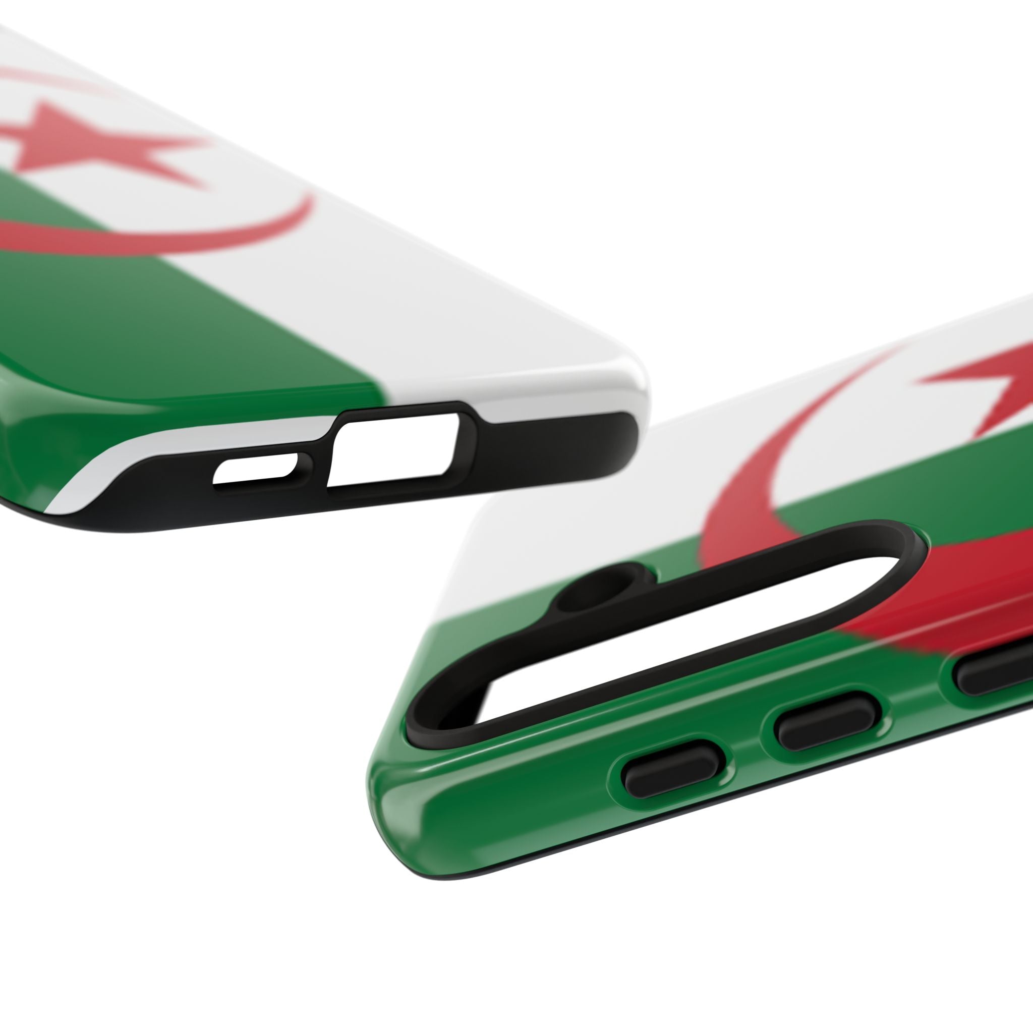 Algeria Flag Tough Phone Case — Protective Algeria Crescent & Star Design