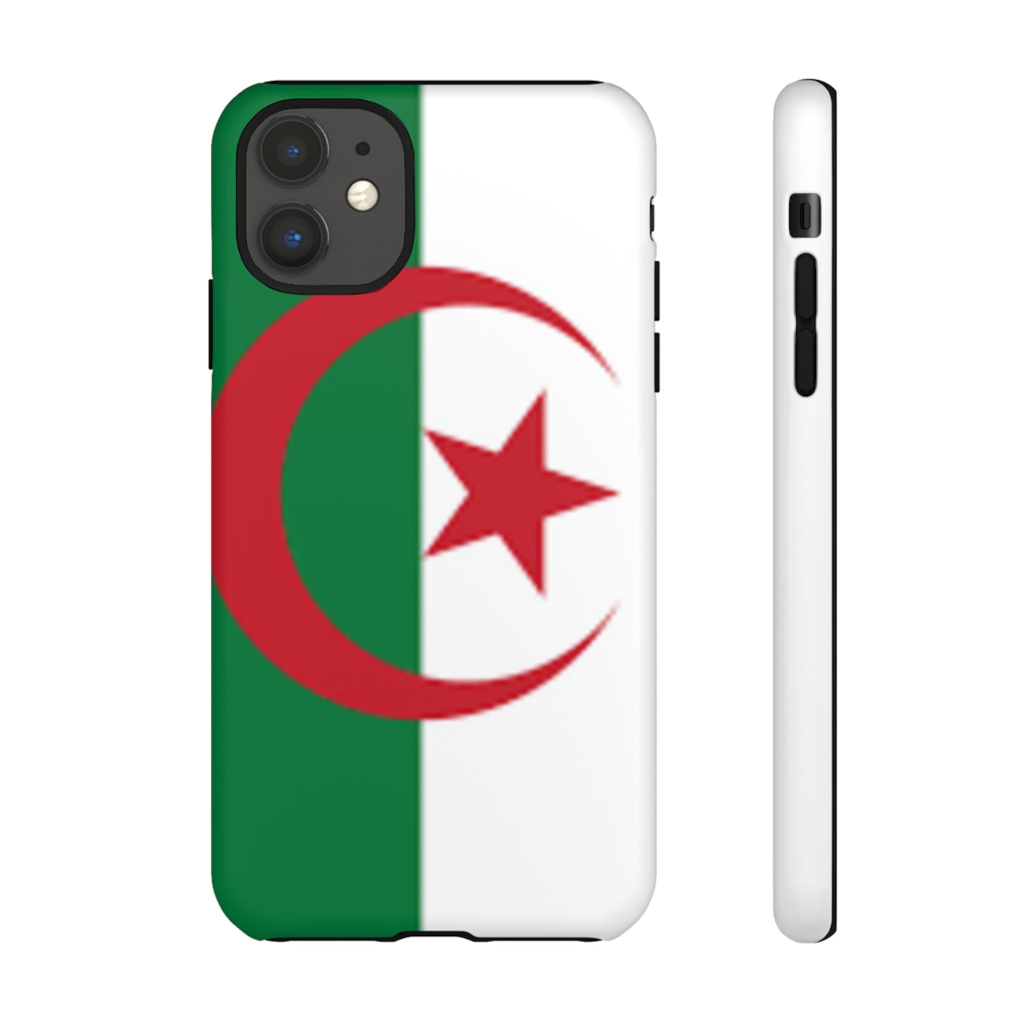 Algeria Flag Tough Phone Case — Protective Algeria Crescent & Star Design