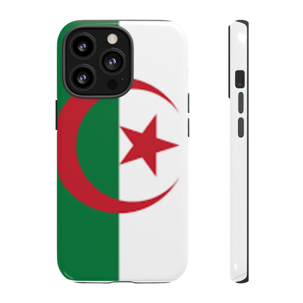 Algeria Flag Tough Phone Case — Protective Algeria Crescent & Star Design