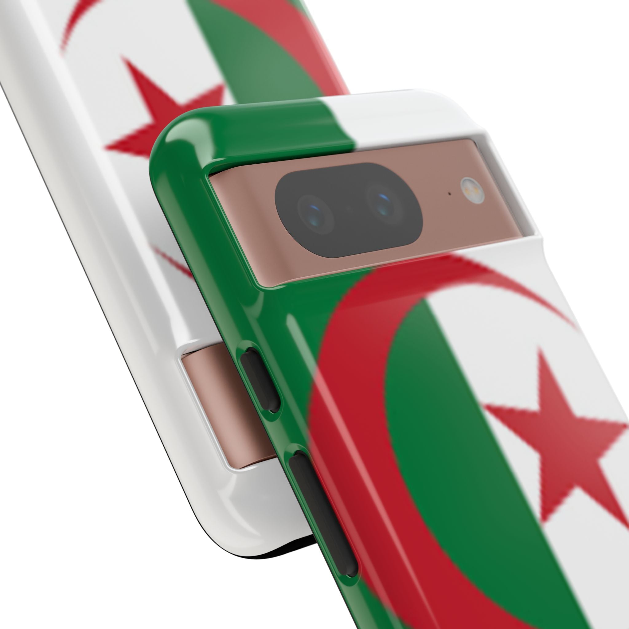 Algeria Flag Tough Phone Case — Protective Algeria Crescent & Star Design