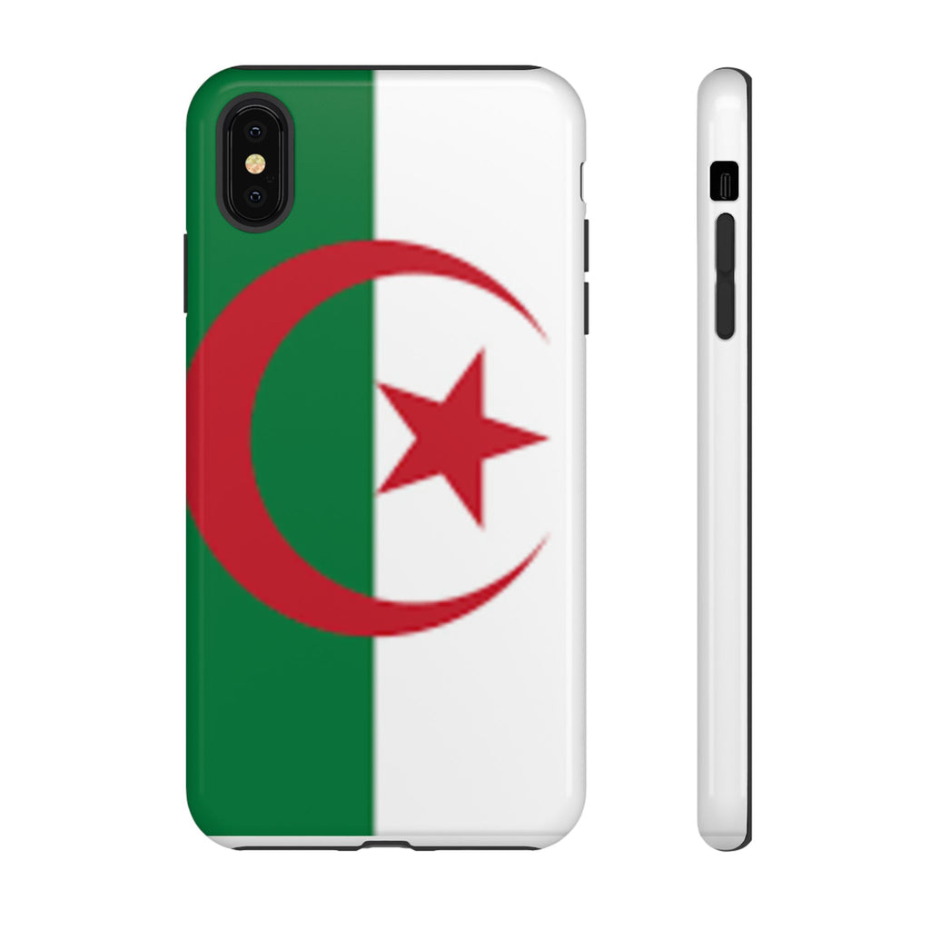 Algeria Flag Tough Phone Case — Protective Algeria Crescent & Star Design