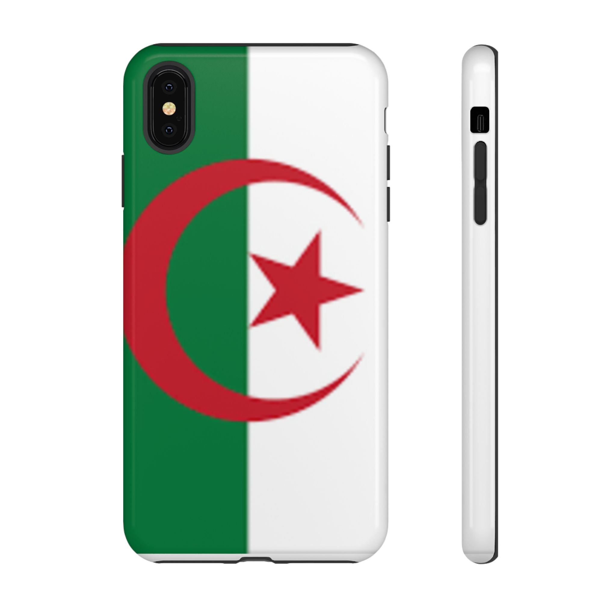 Algeria Flag Tough Phone Case — Protective Algeria Crescent & Star Design