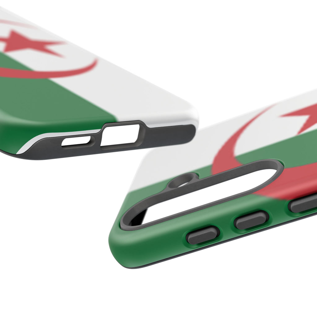 Algeria Flag Tough Phone Case — Protective Algeria Crescent & Star Design