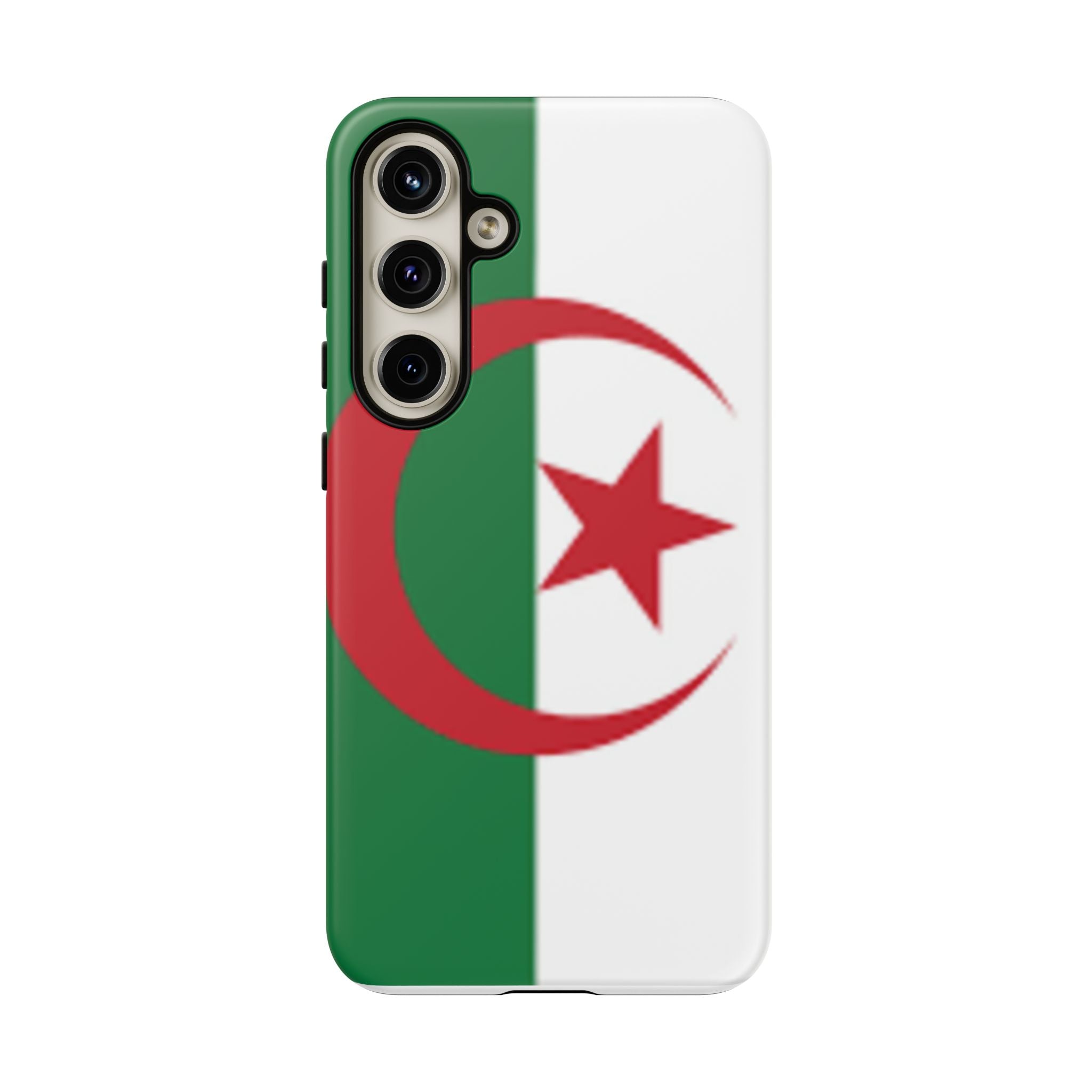 Algeria Flag Tough Phone Case — Protective Algeria Crescent & Star Design