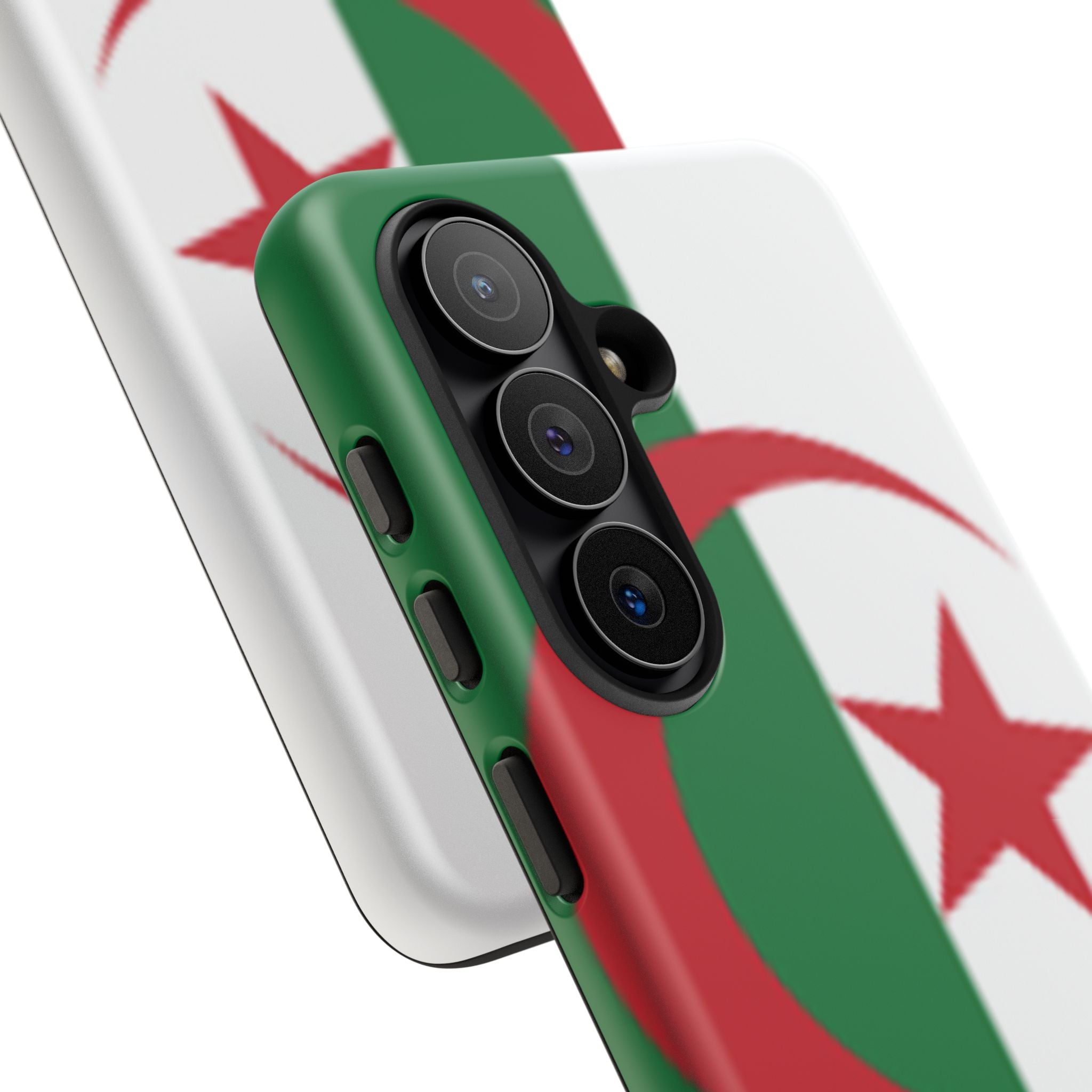 Algeria Flag Tough Phone Case — Protective Algeria Crescent & Star Design