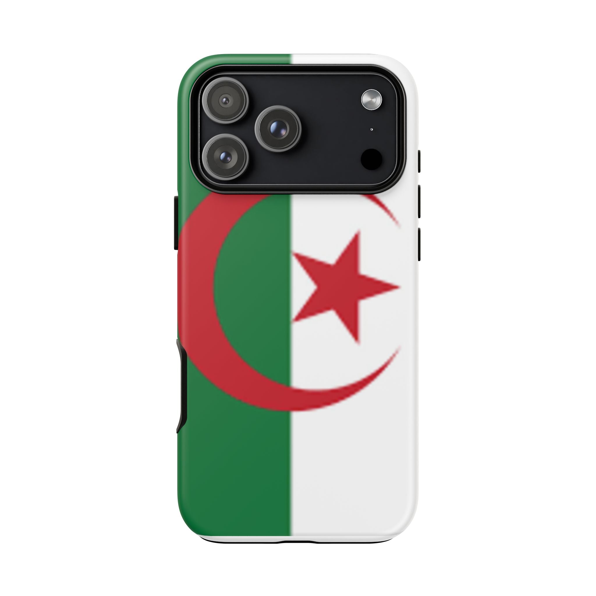 Algeria Flag Tough Phone Case — Protective Algeria Crescent & Star Design