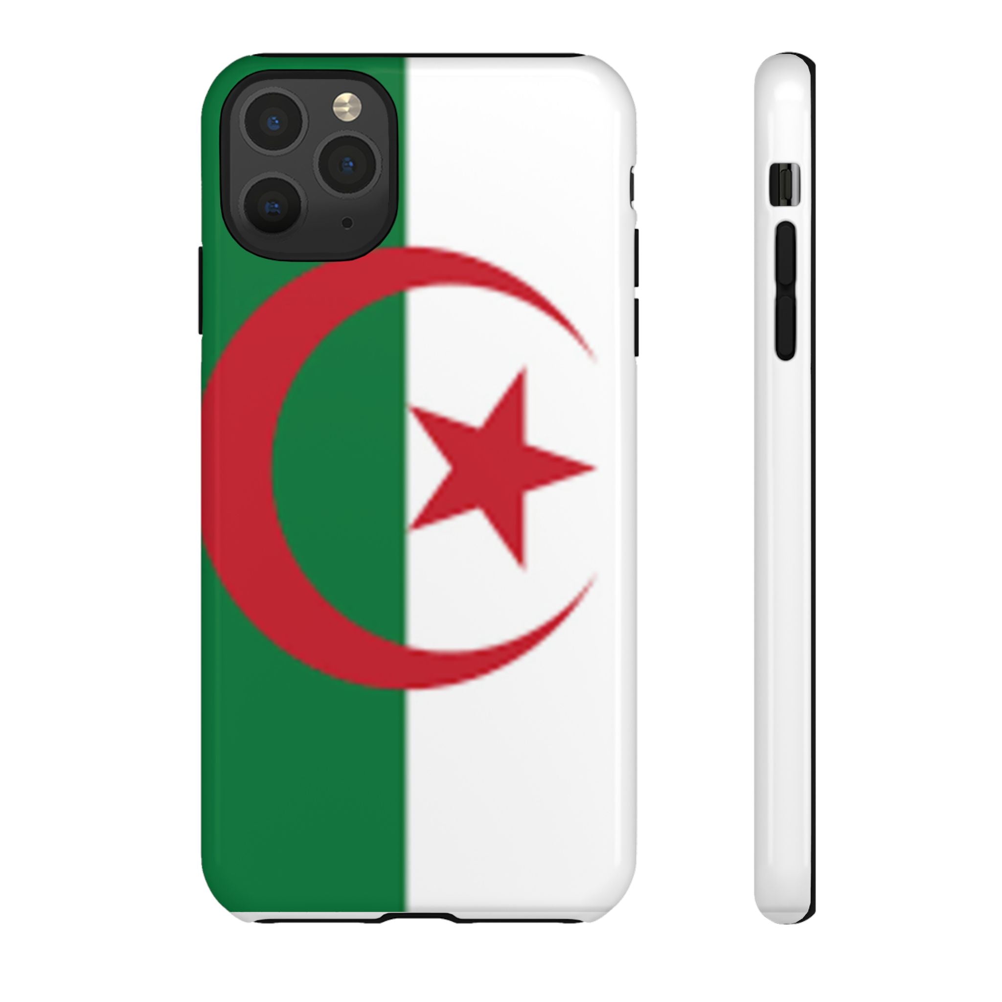 Algeria Flag Tough Phone Case — Protective Algeria Crescent & Star Design
