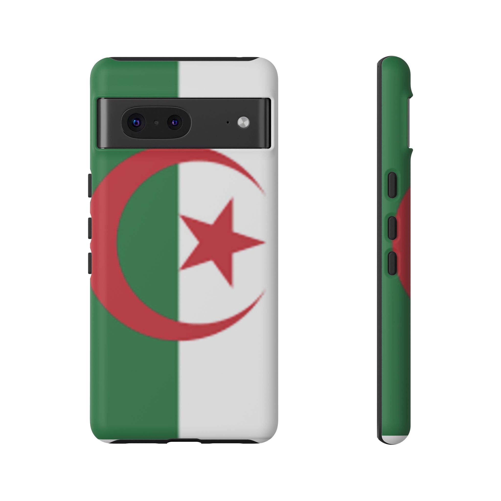 Algeria Flag Tough Phone Case — Protective Algeria Crescent & Star Design
