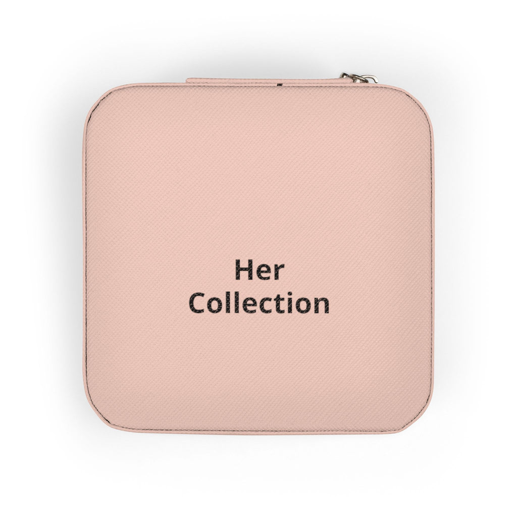 Her Collection Compact Jewelry Travel Case — Portable Ring & Earring Organizer