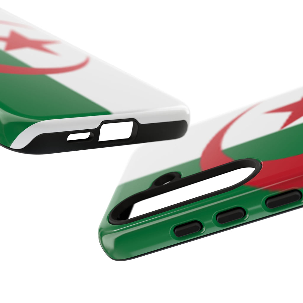 Algeria Flag Tough Phone Case — Protective Algeria Crescent & Star Design