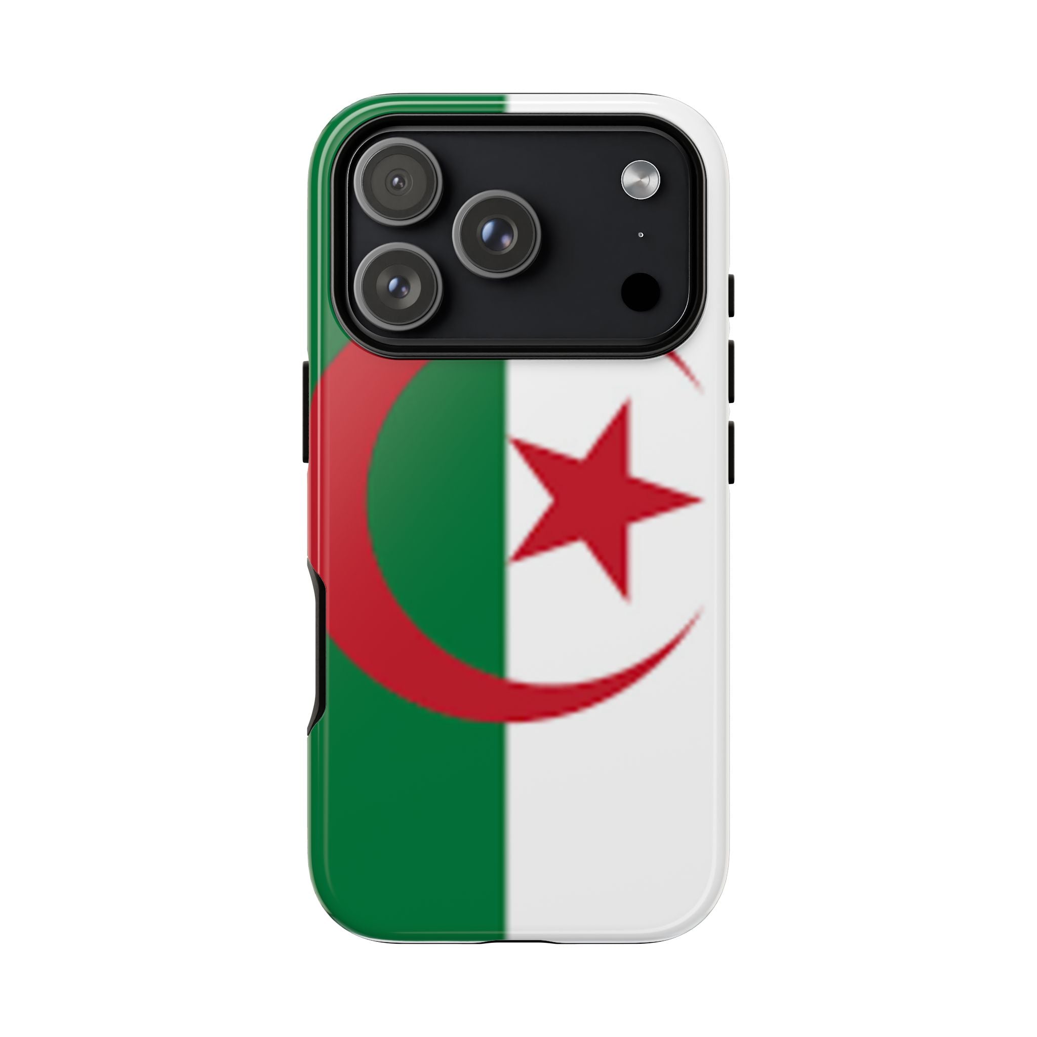 Algeria Flag Tough Phone Case — Protective Algeria Crescent & Star Design