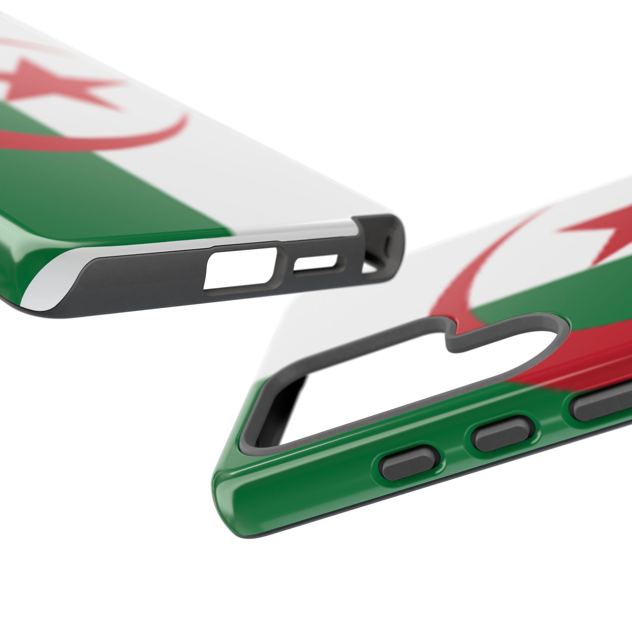 Algeria Flag Tough Phone Case — Protective Algeria Crescent & Star Design