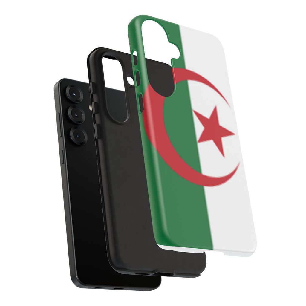 Algeria Flag Tough Phone Case — Protective Algeria Crescent & Star Design