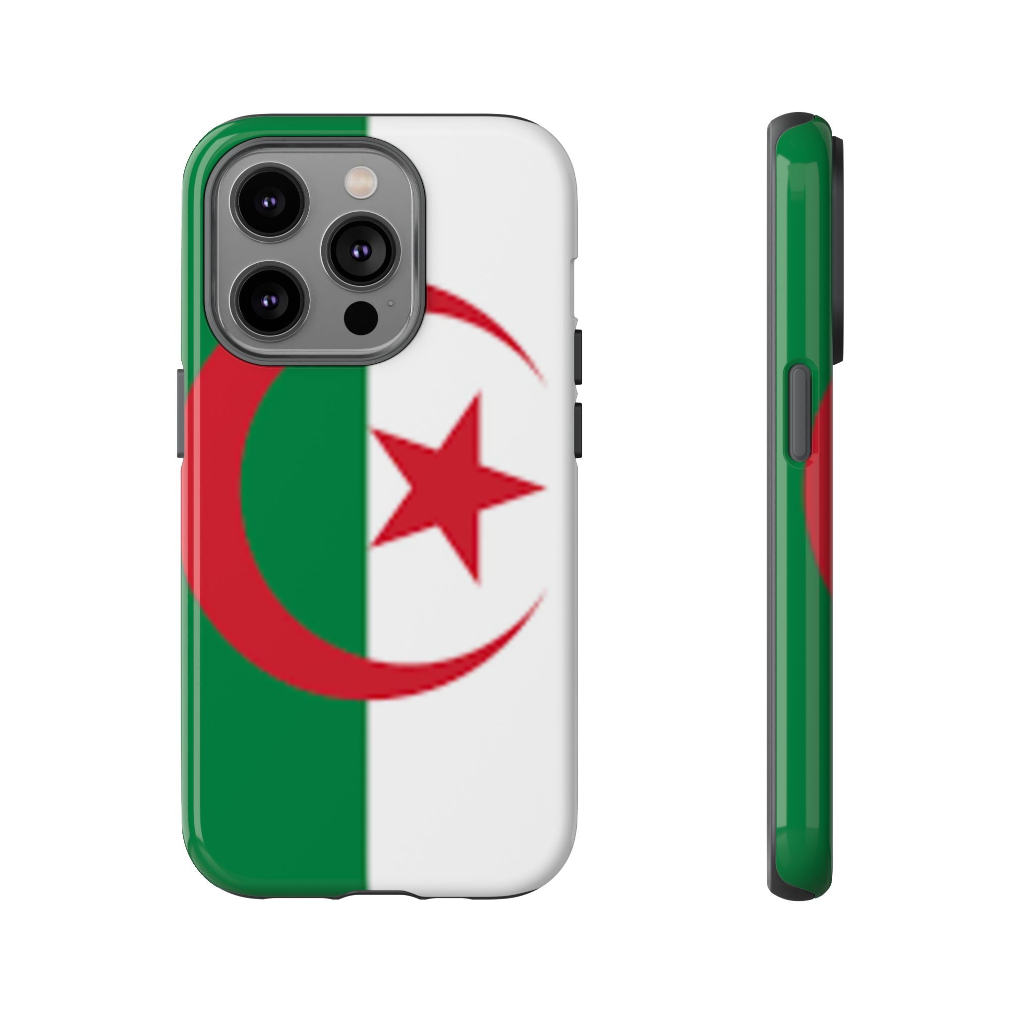 Algeria Flag Tough Phone Case — Protective Algeria Crescent & Star Design
