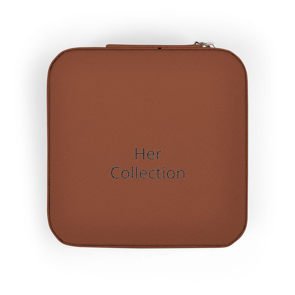 Her Collection Compact Jewelry Travel Case — Portable Ring & Earring Organizer