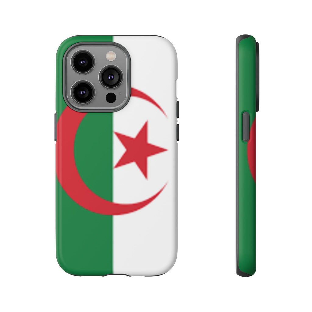 Algeria Flag Tough Phone Case — Protective Algeria Crescent & Star Design