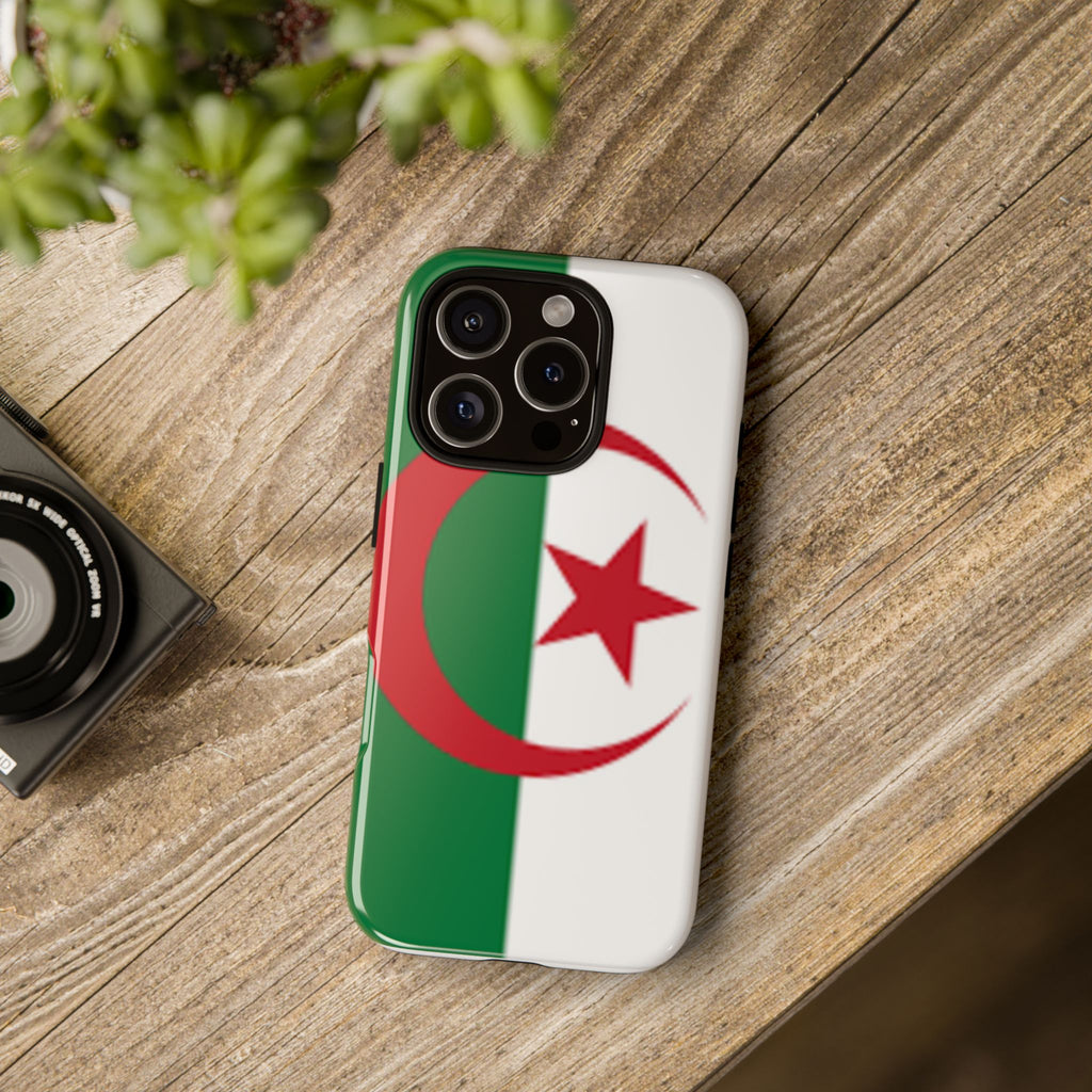 Algeria Flag Tough Phone Case — Protective Algeria Crescent & Star Design