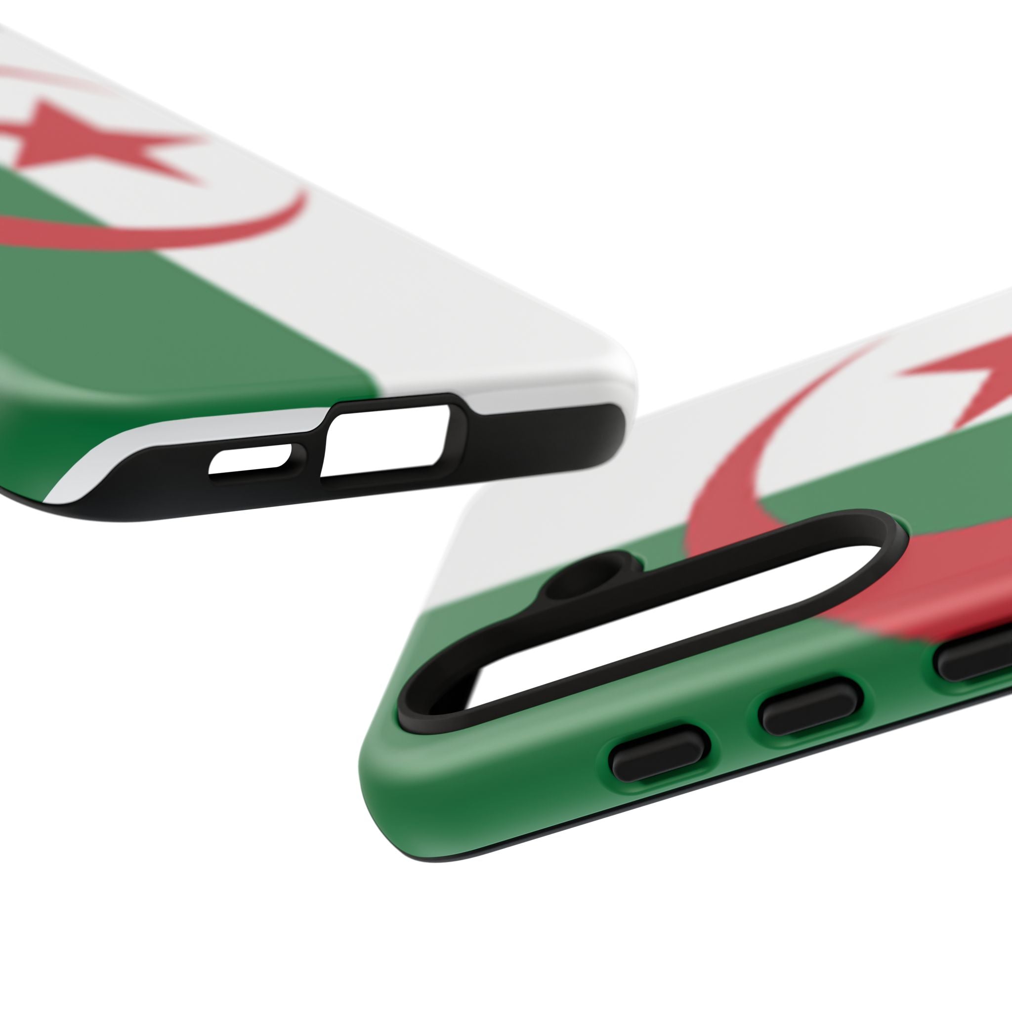Algeria Flag Tough Phone Case — Protective Algeria Crescent & Star Design