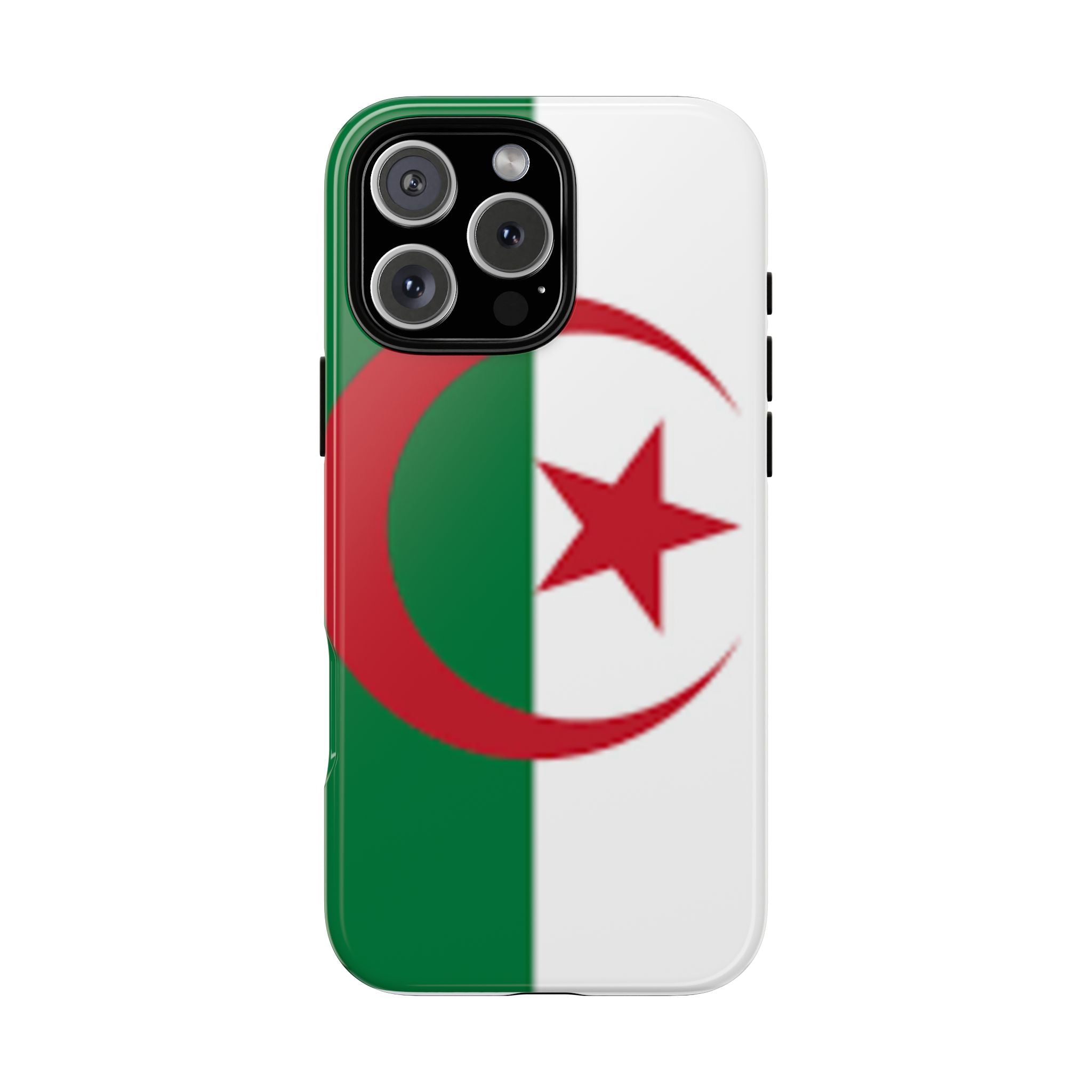 Algeria Flag Tough Phone Case — Protective Algeria Crescent & Star Design