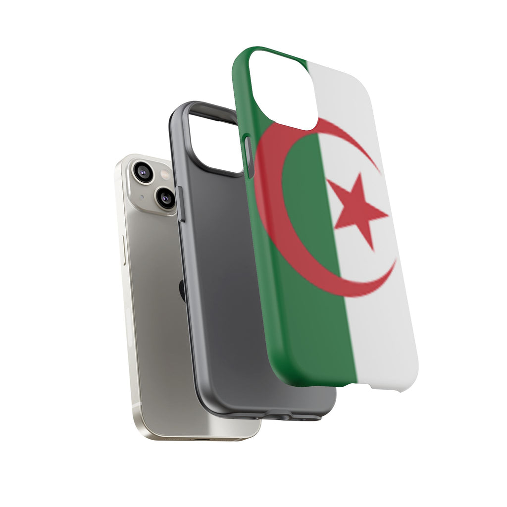 Algeria Flag Tough Phone Case — Protective Algeria Crescent & Star Design