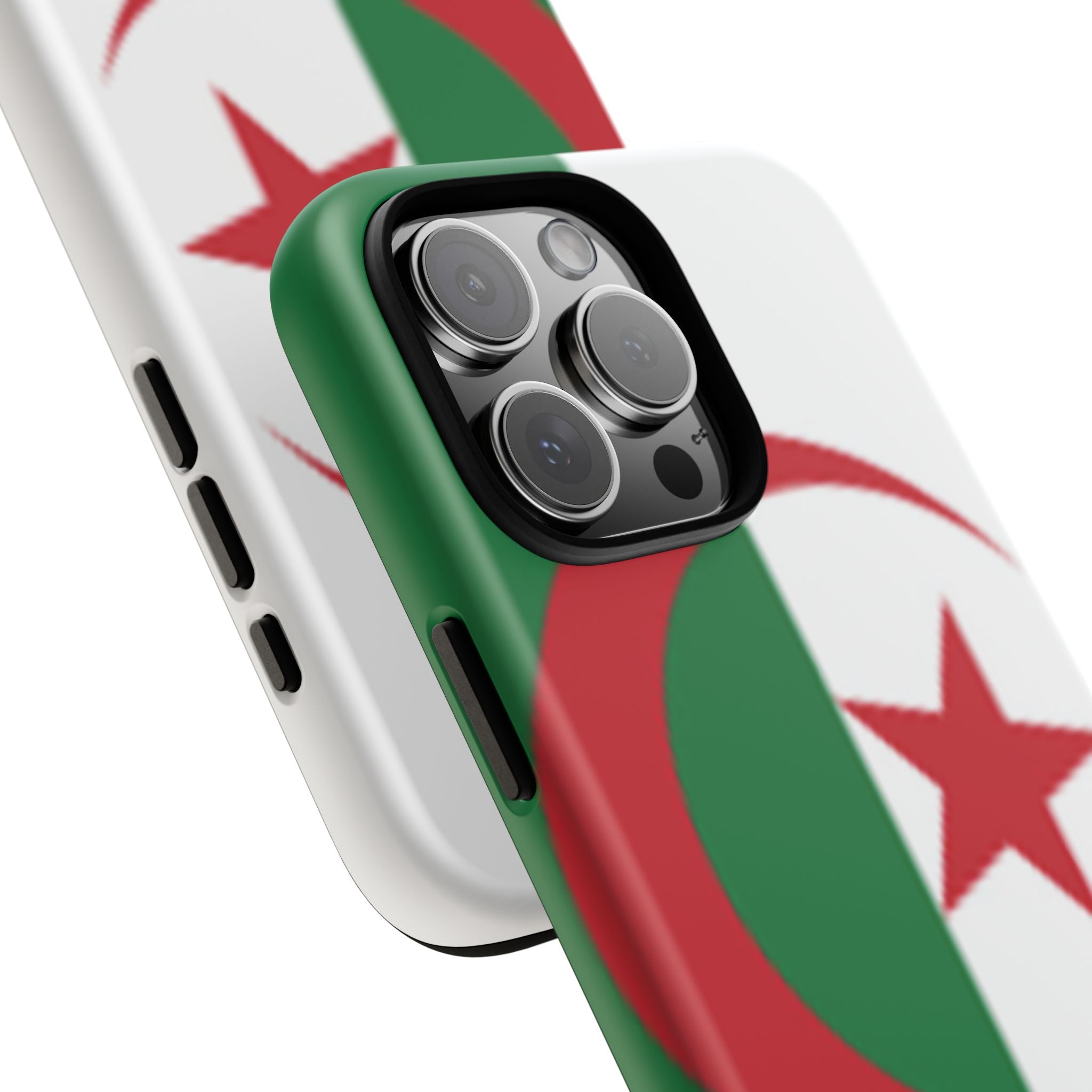 Algeria Flag Tough Phone Case — Protective Algeria Crescent & Star Design