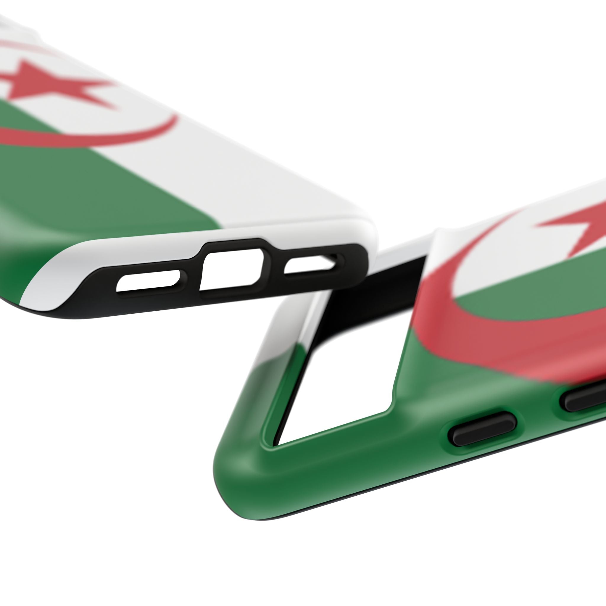 Algeria Flag Tough Phone Case — Protective Algeria Crescent & Star Design