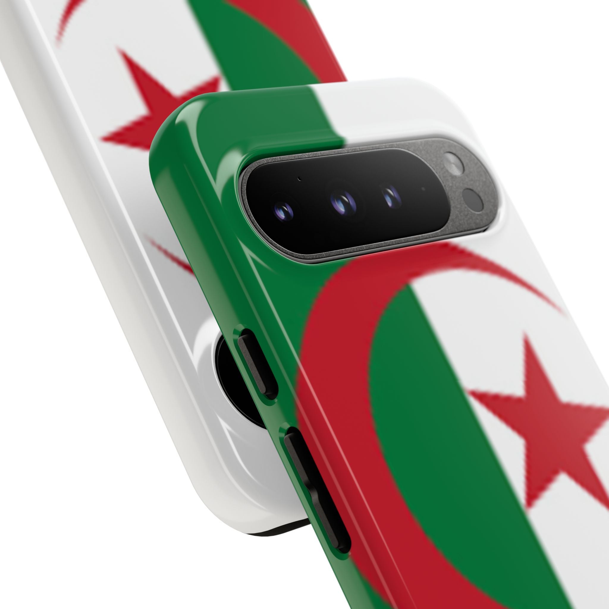 Algeria Flag Tough Phone Case — Protective Algeria Crescent & Star Design