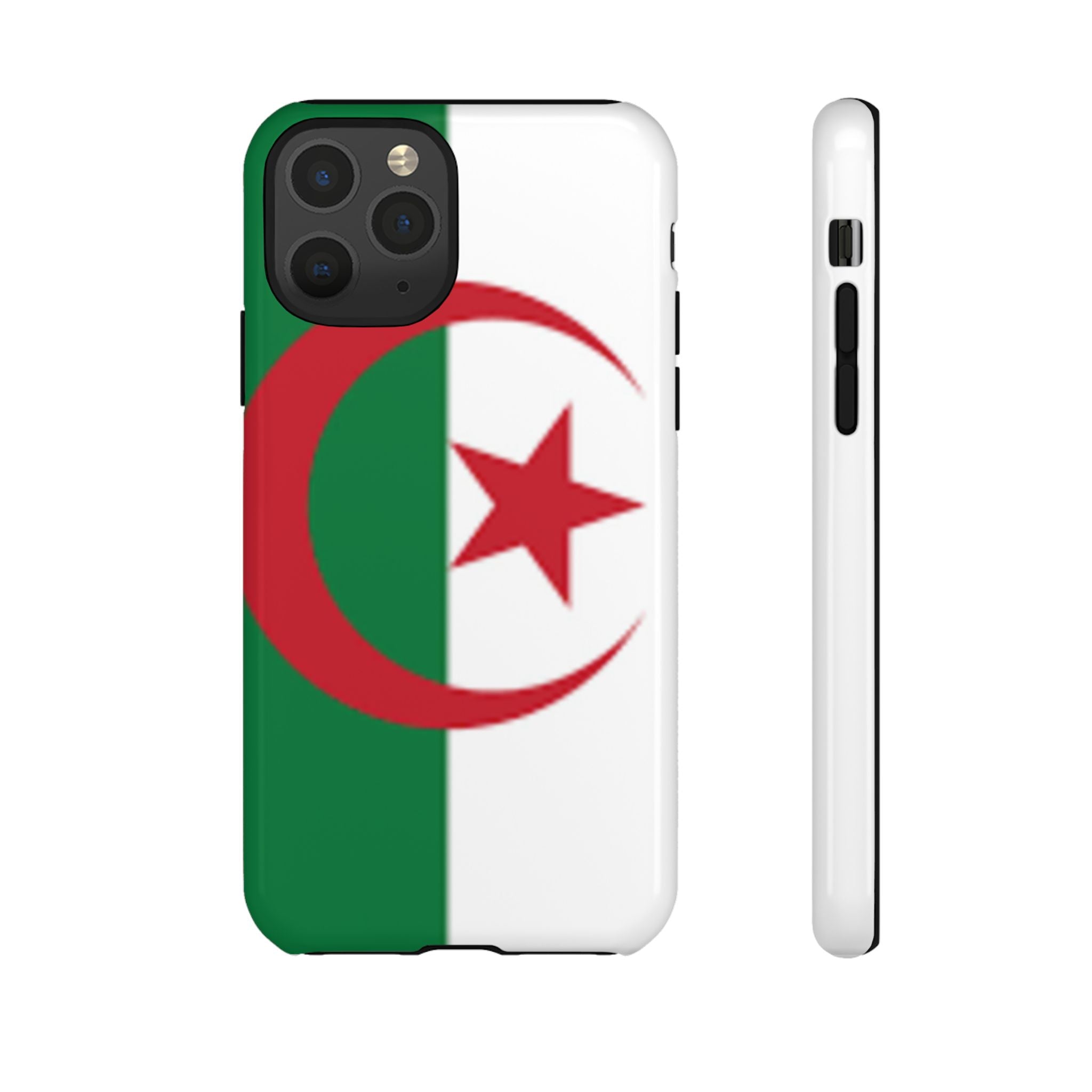 Algeria Flag Tough Phone Case — Protective Algeria Crescent & Star Design