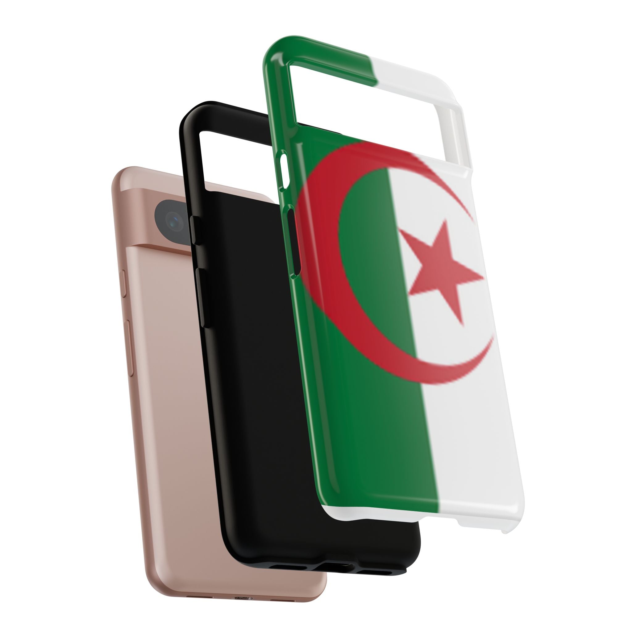 Algeria Flag Tough Phone Case — Protective Algeria Crescent & Star Design
