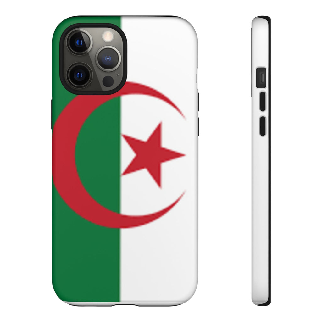 Algeria Flag Tough Phone Case — Protective Algeria Crescent & Star Design