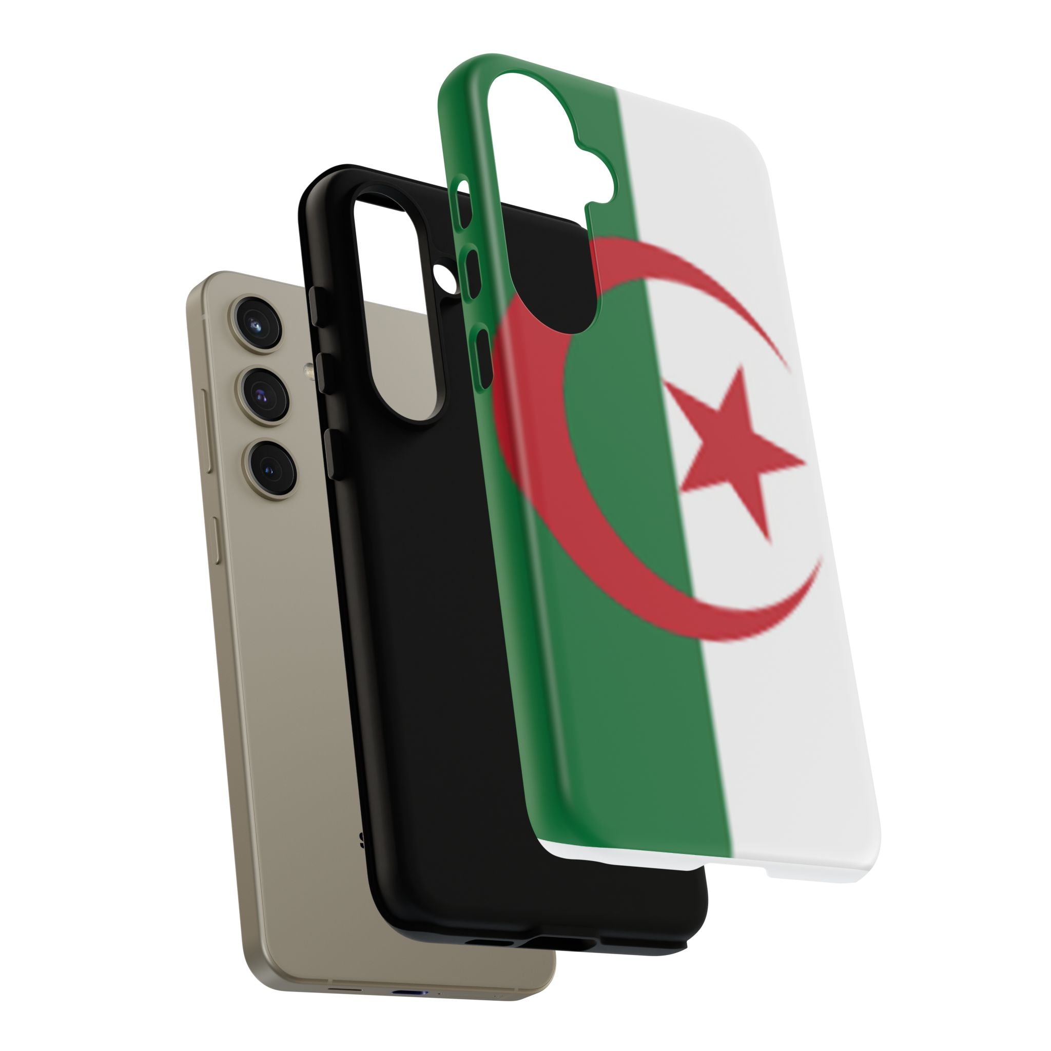 Algeria Flag Tough Phone Case — Protective Algeria Crescent & Star Design