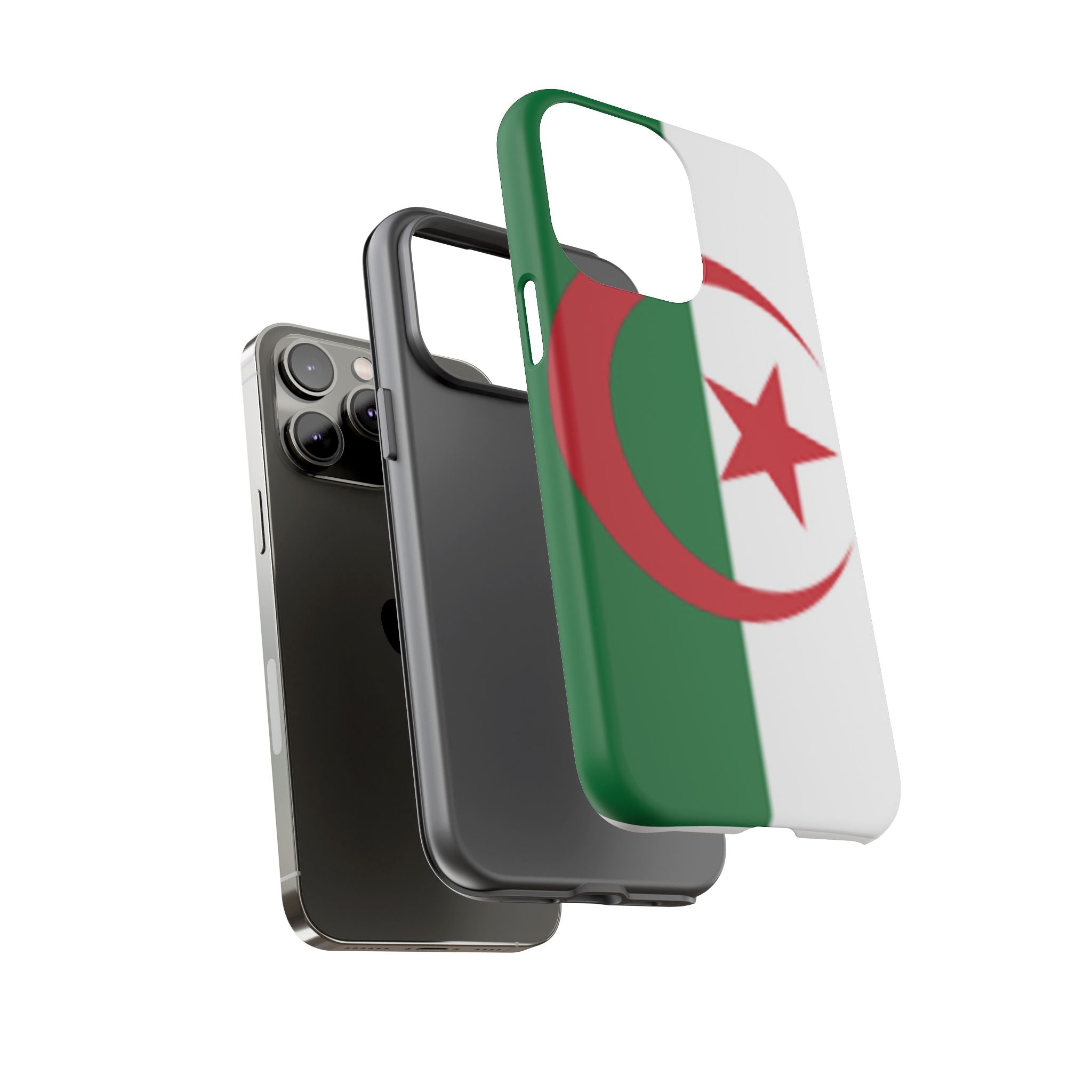 Algeria Flag Tough Phone Case — Protective Algeria Crescent & Star Design