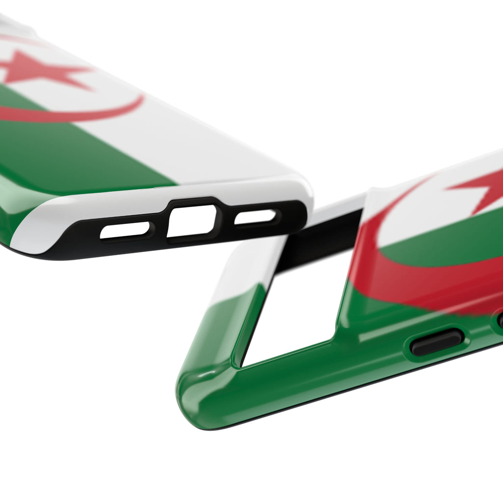 Algeria Flag Tough Phone Case — Protective Algeria Crescent & Star Design