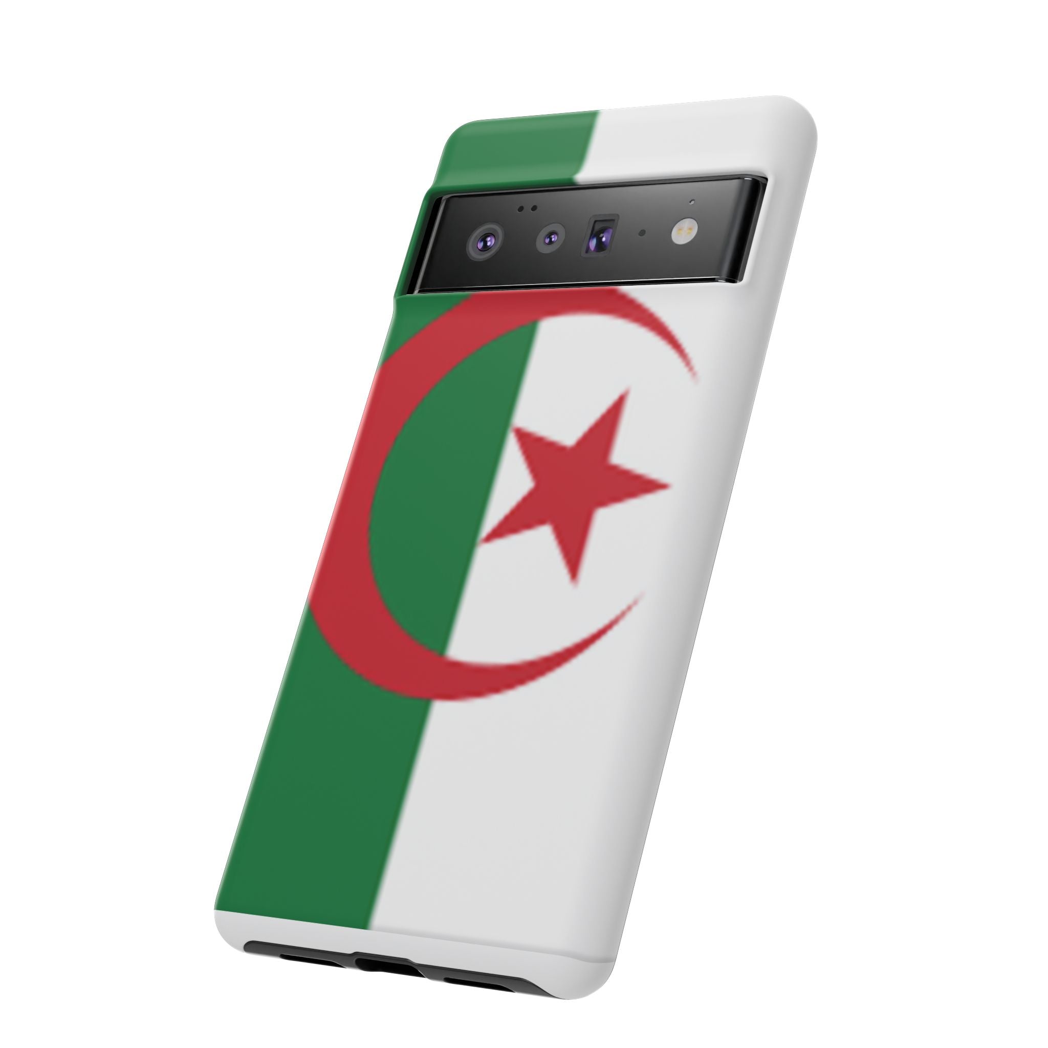 Algeria Flag Tough Phone Case — Protective Algeria Crescent & Star Design