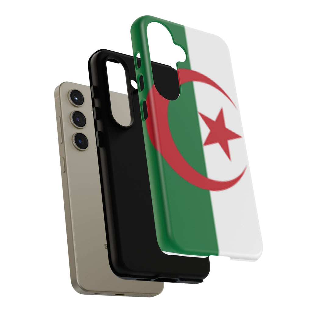 Algeria Flag Tough Phone Case — Protective Algeria Crescent & Star Design