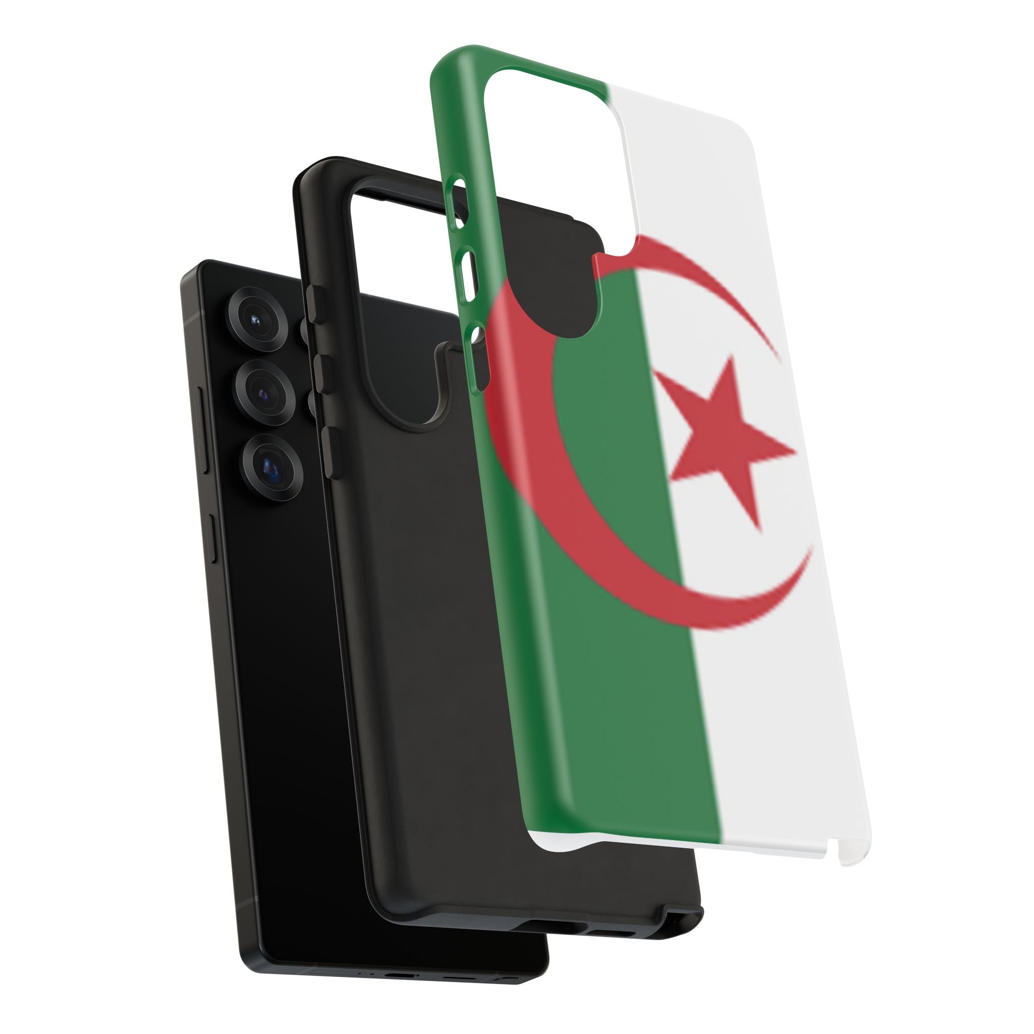 Algeria Flag Tough Phone Case — Protective Algeria Crescent & Star Design