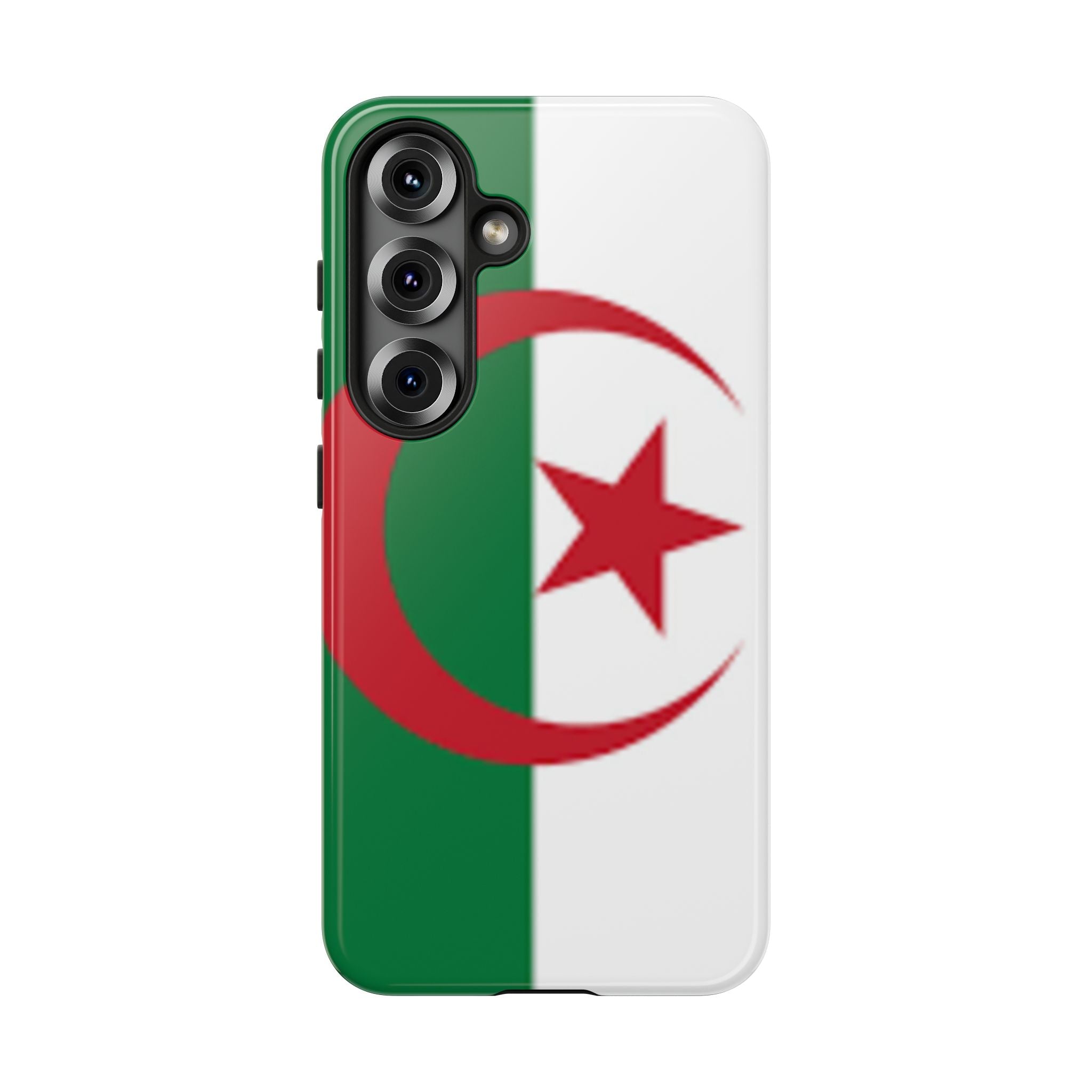 Algeria Flag Tough Phone Case — Protective Algeria Crescent & Star Design