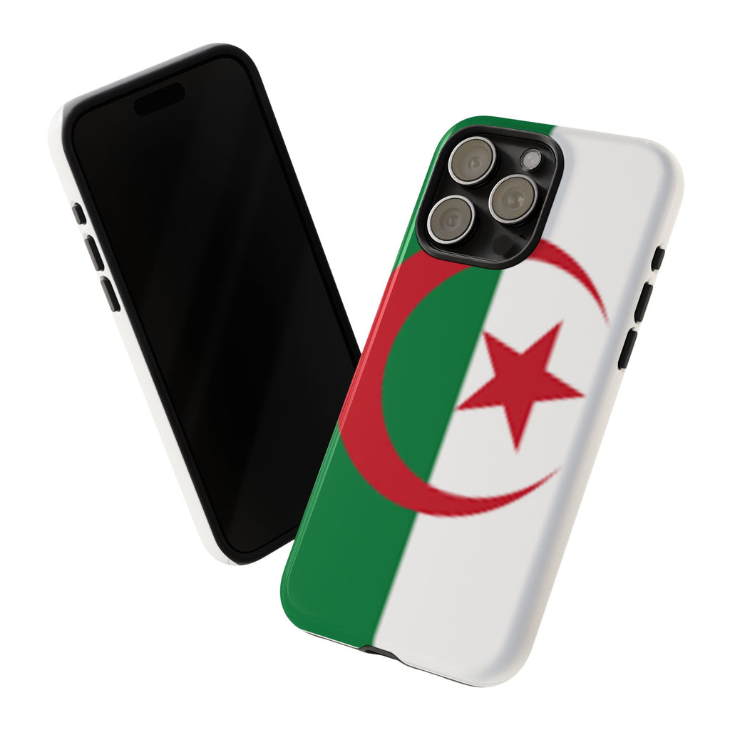 Algeria Flag Tough Phone Case — Protective Algeria Crescent & Star Design