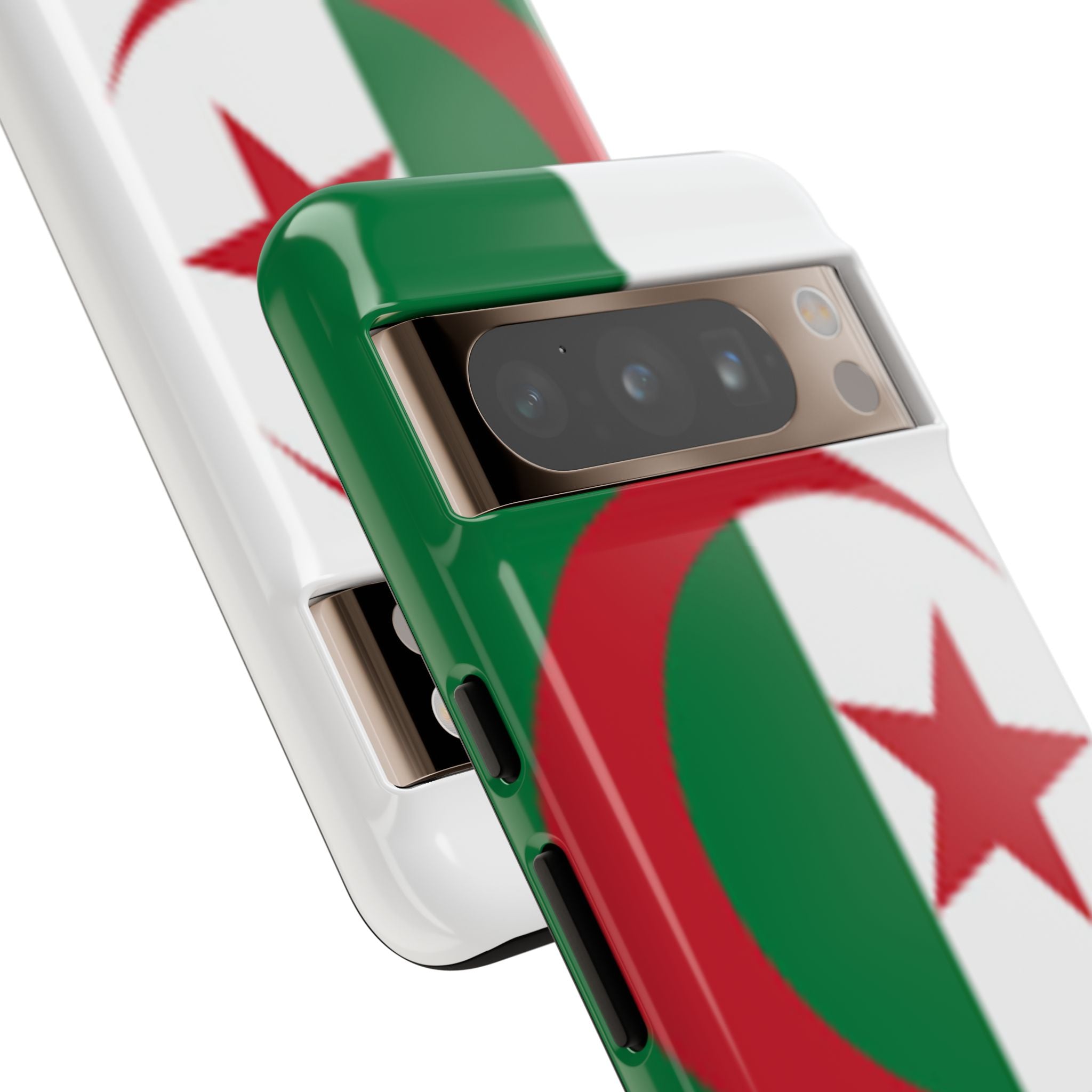 Algeria Flag Tough Phone Case — Protective Algeria Crescent & Star Design