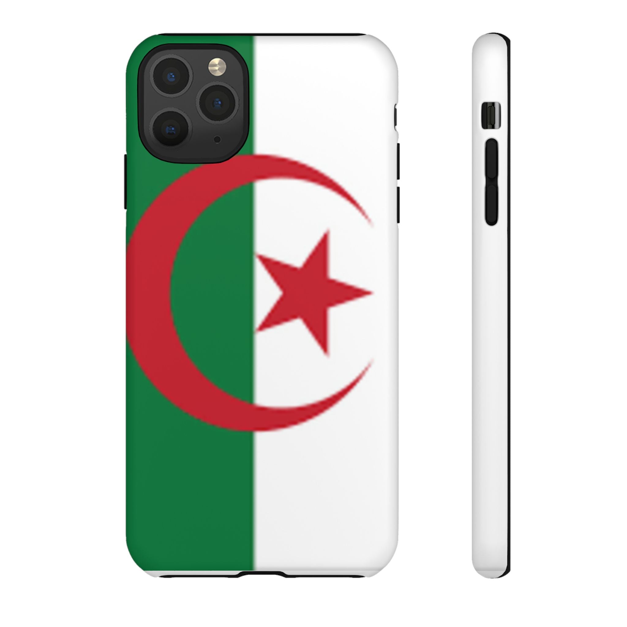 Algeria Flag Tough Phone Case — Protective Algeria Crescent & Star Design