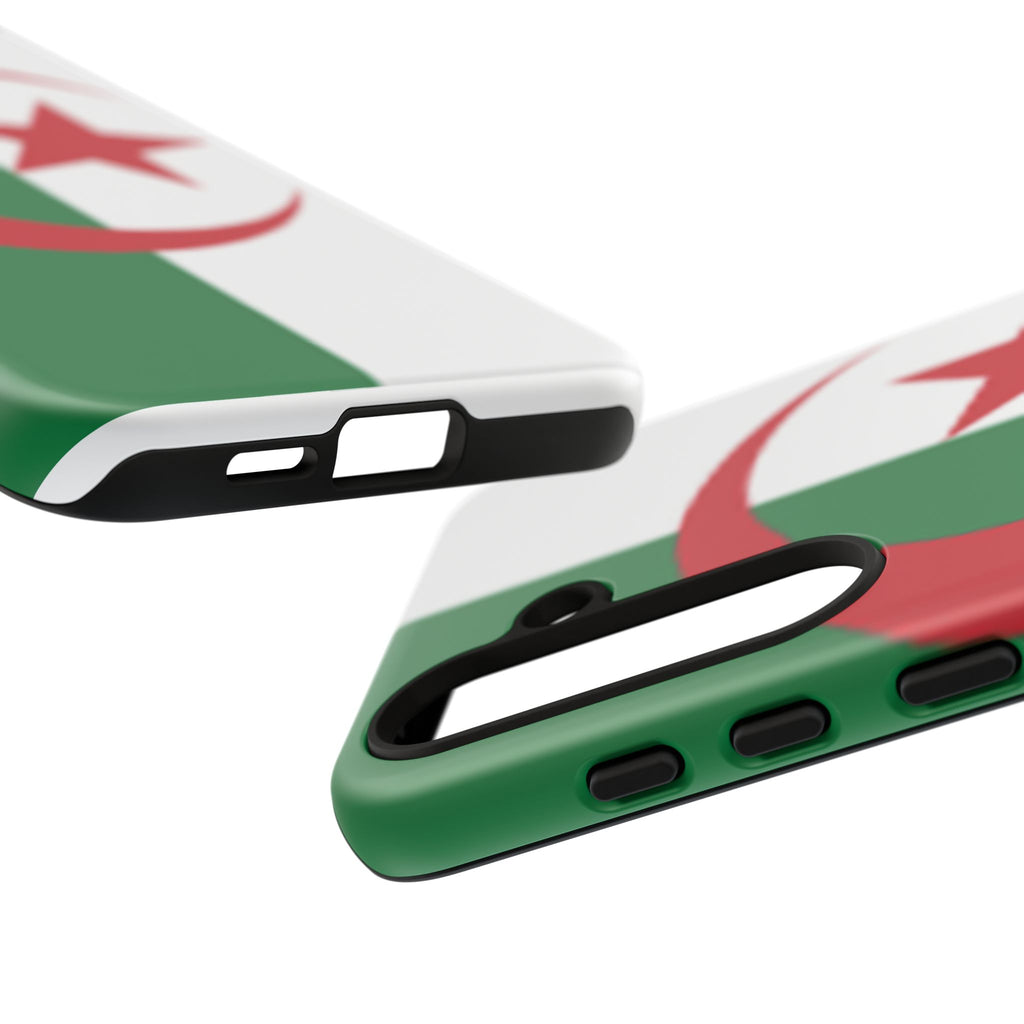 Algeria Flag Tough Phone Case — Protective Algeria Crescent & Star Design