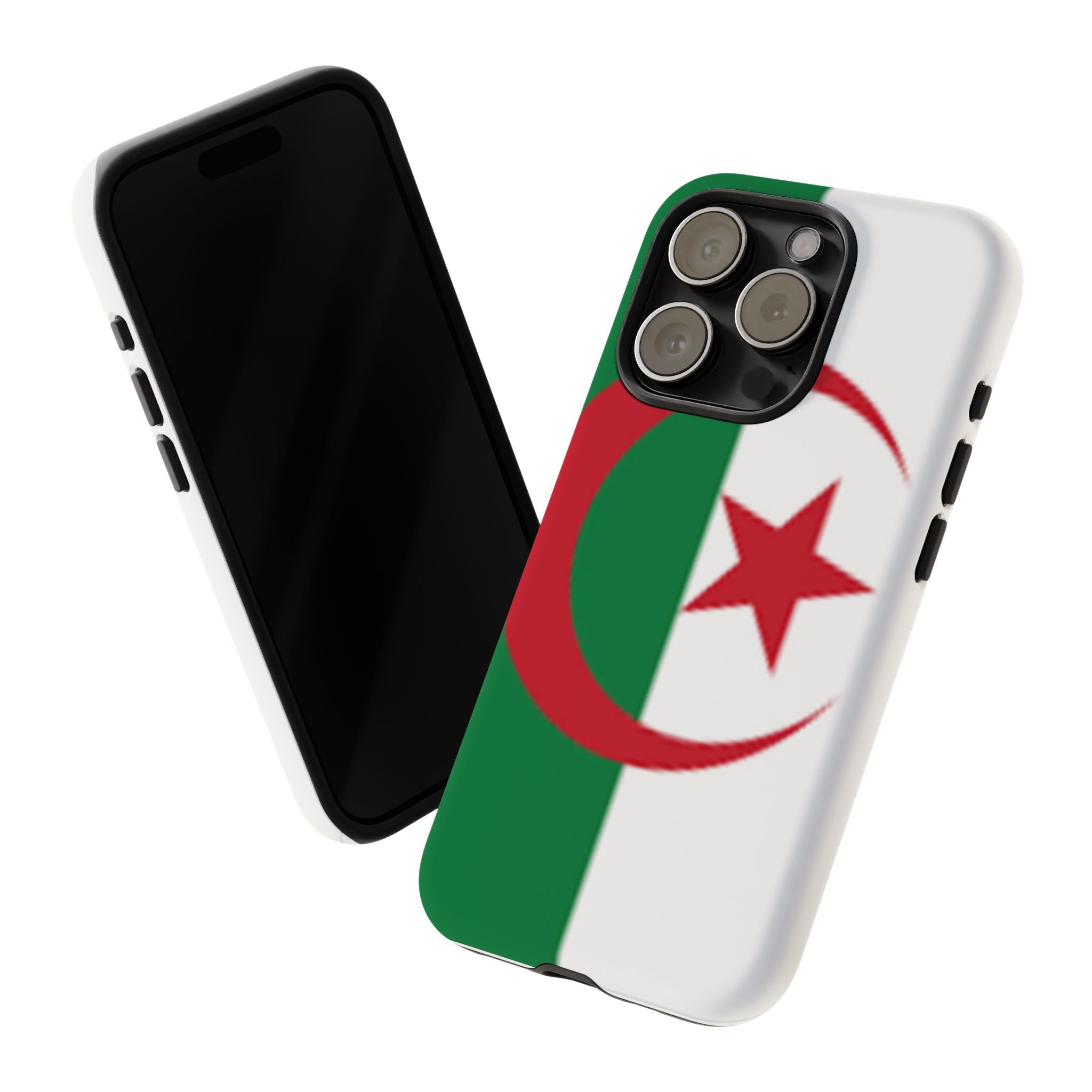 Algeria Flag Tough Phone Case — Protective Algeria Crescent & Star Design
