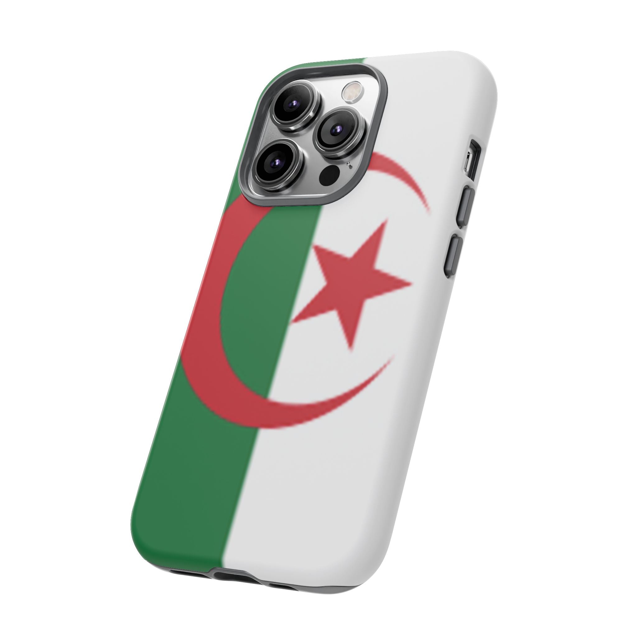 Algeria Flag Tough Phone Case — Protective Algeria Crescent & Star Design