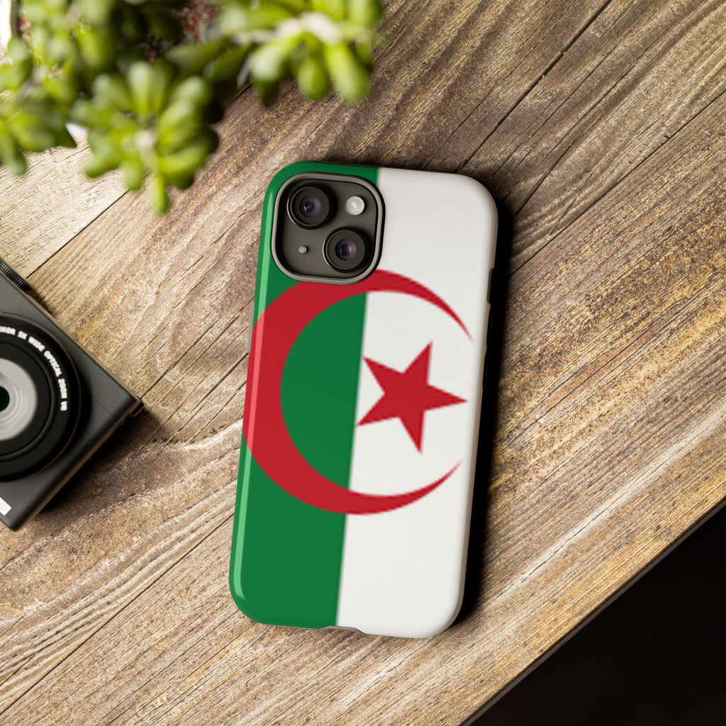 Algeria Flag Tough Phone Case — Protective Algeria Crescent & Star Design