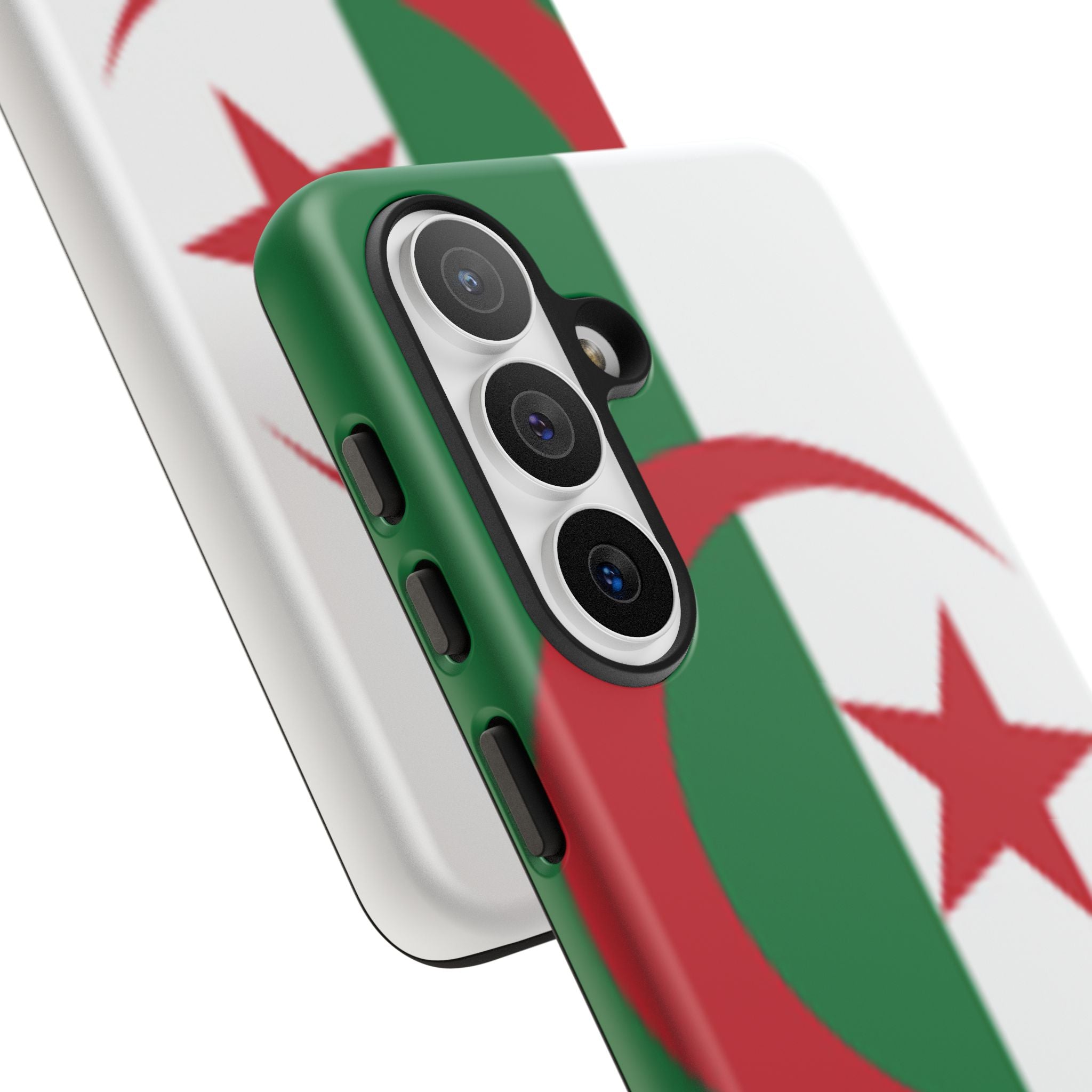 Algeria Flag Tough Phone Case — Protective Algeria Crescent & Star Design
