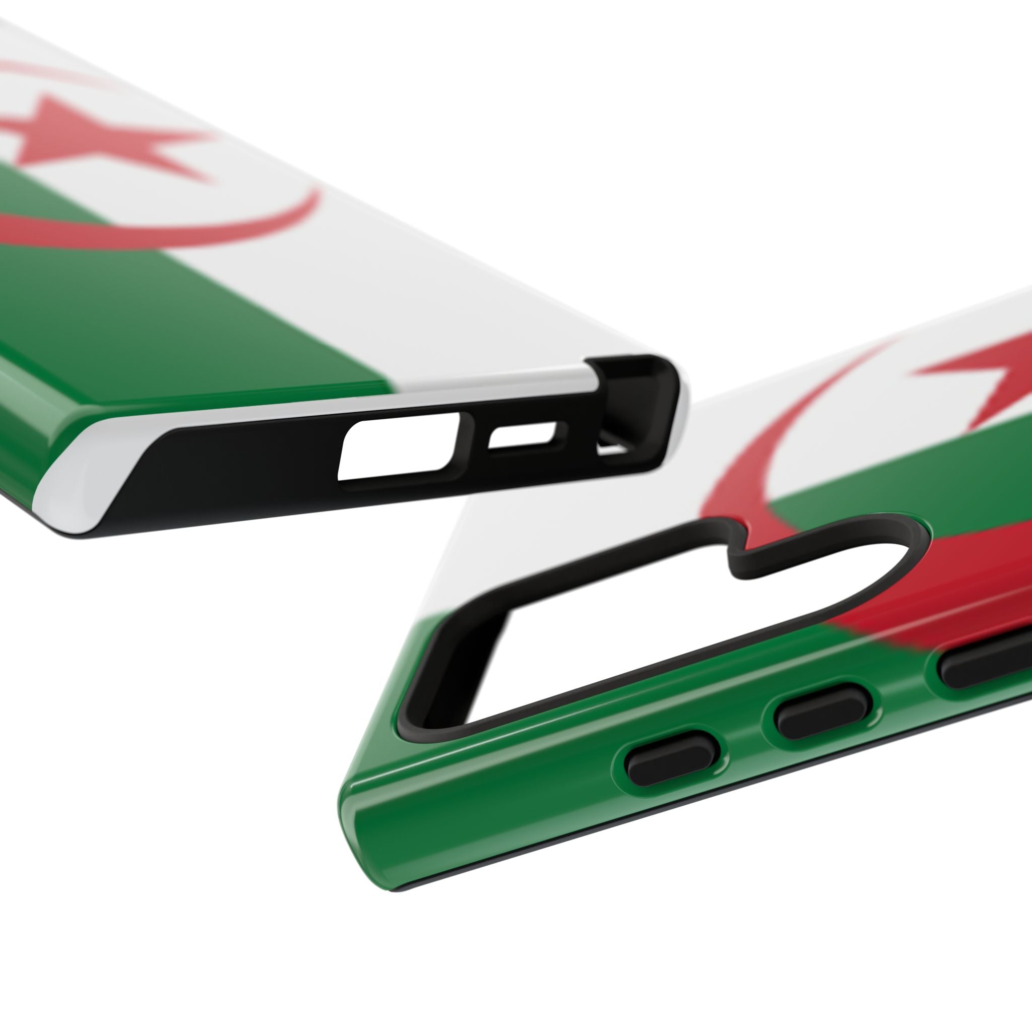 Algeria Flag Tough Phone Case — Protective Algeria Crescent & Star Design